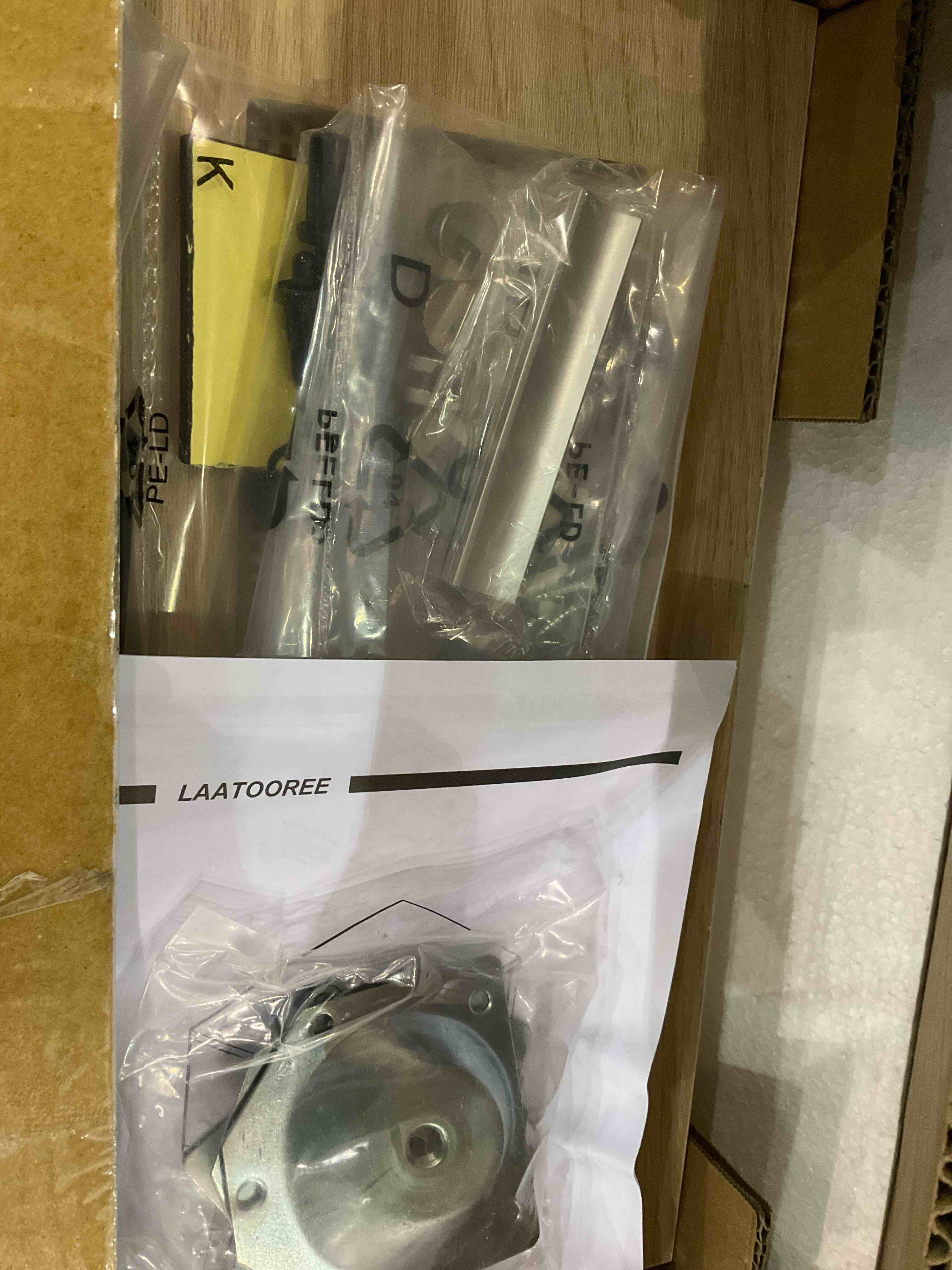 LAATOOREE End Table, Small Nightstand with Rattan Door, Bedside Table with Solid Wood Feet, Boho Side Table for Bedroom Living Room