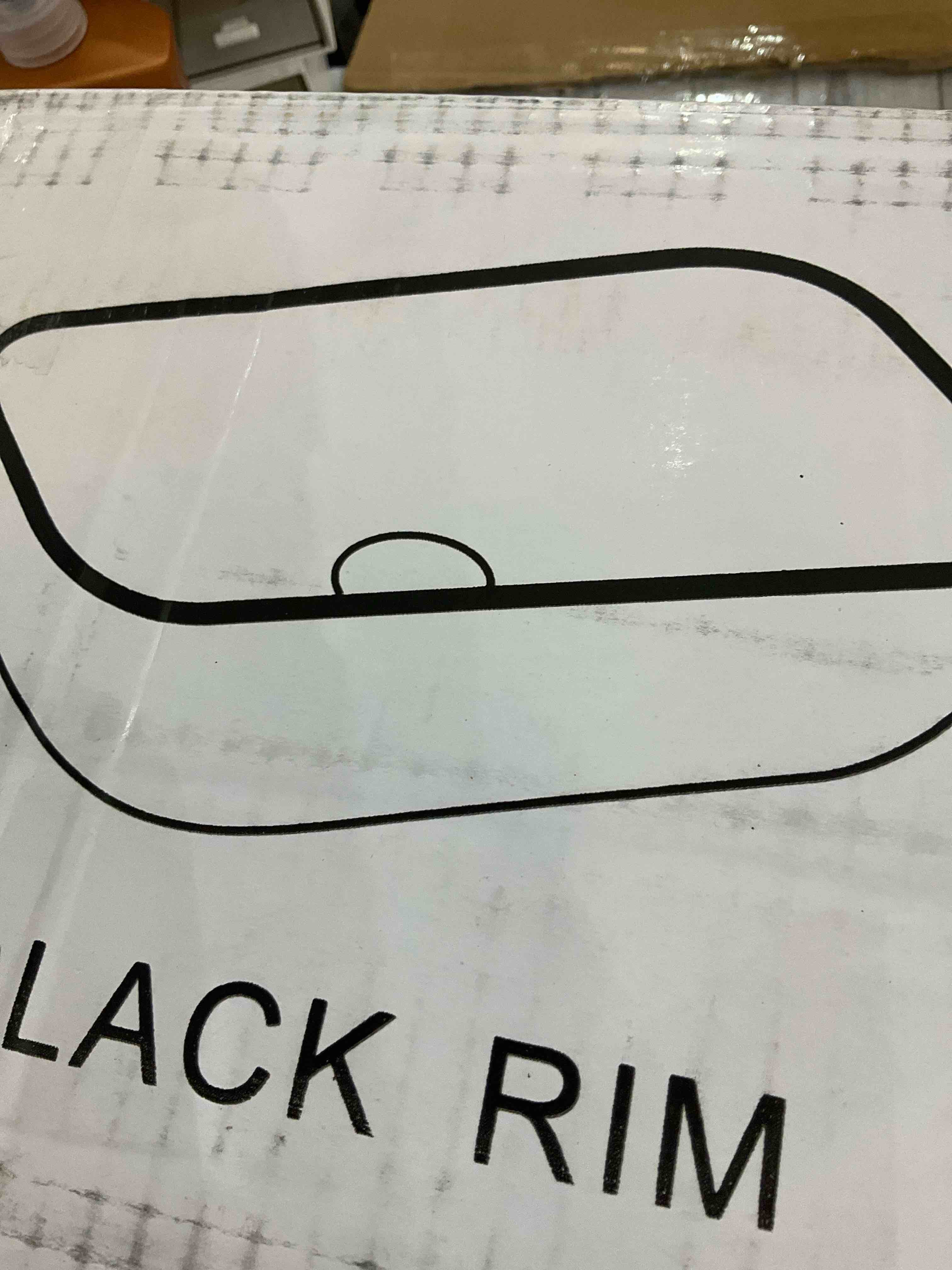 black rim JF Bs 88BT small vessel sink
