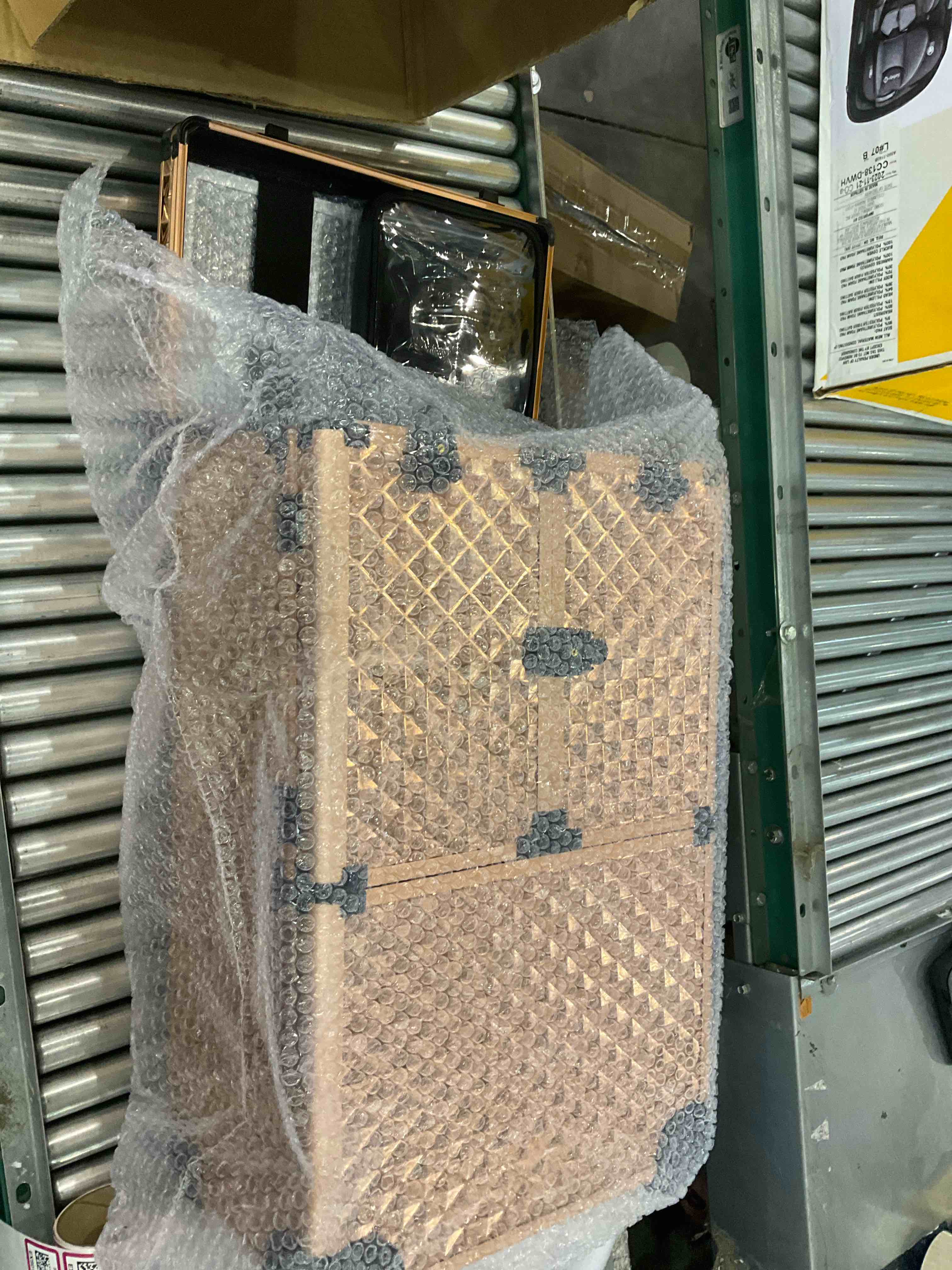 Adazzo Professional Rolling Makeup Train Case with Drawers, Large Cosmetic Trolley with Locks, Cosmetics Storage Organizer Make up Case for Travel Makeup/Nail Art/Hair Styling