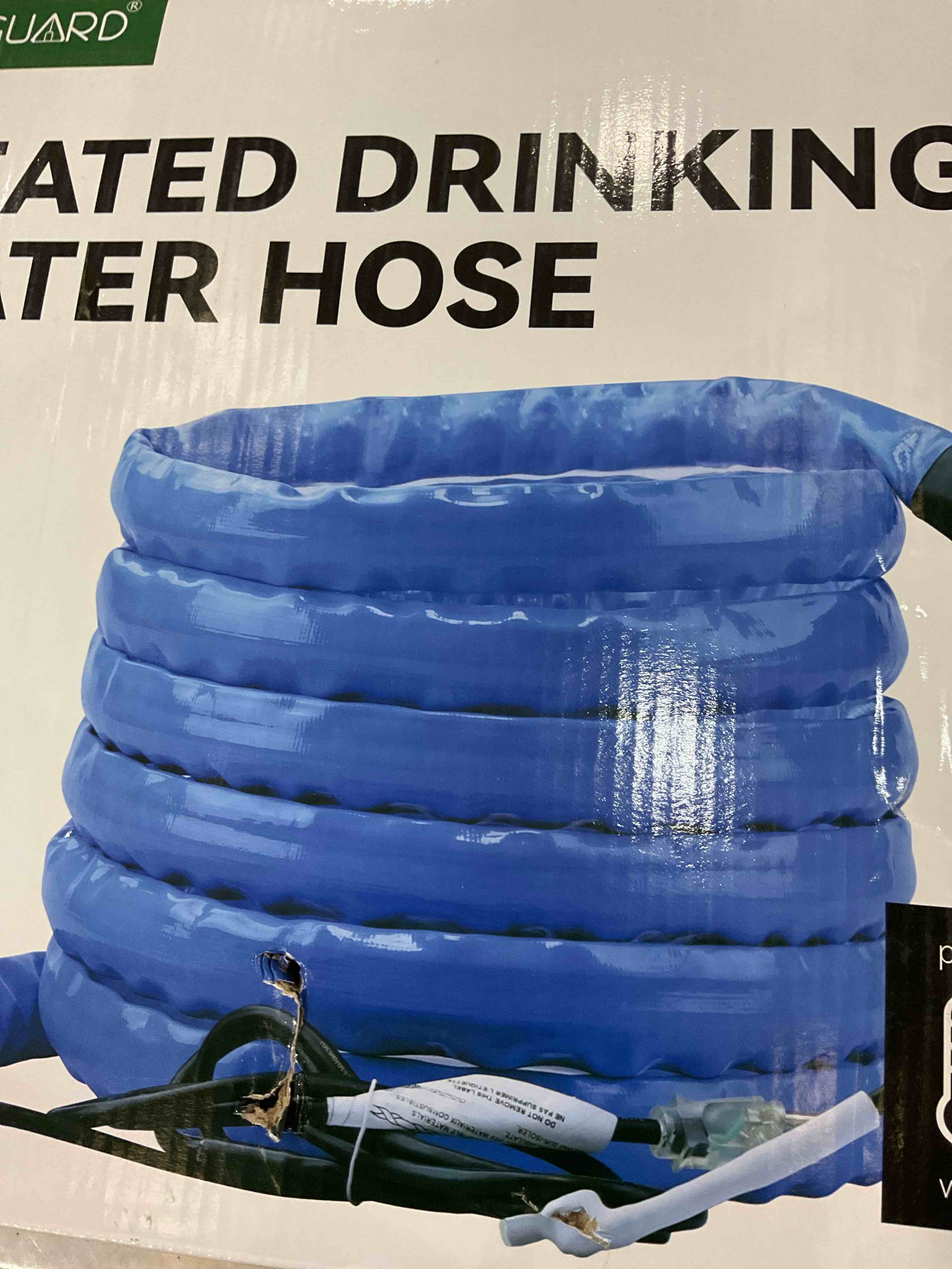 RVGUARD Heated Water Hose 25FT for RV, -20 â„‰ Freeze Protection Heated Drinking Water Hose with Energy-Saving Thermostat, Lead and BPA Free for RV/Home/Garden