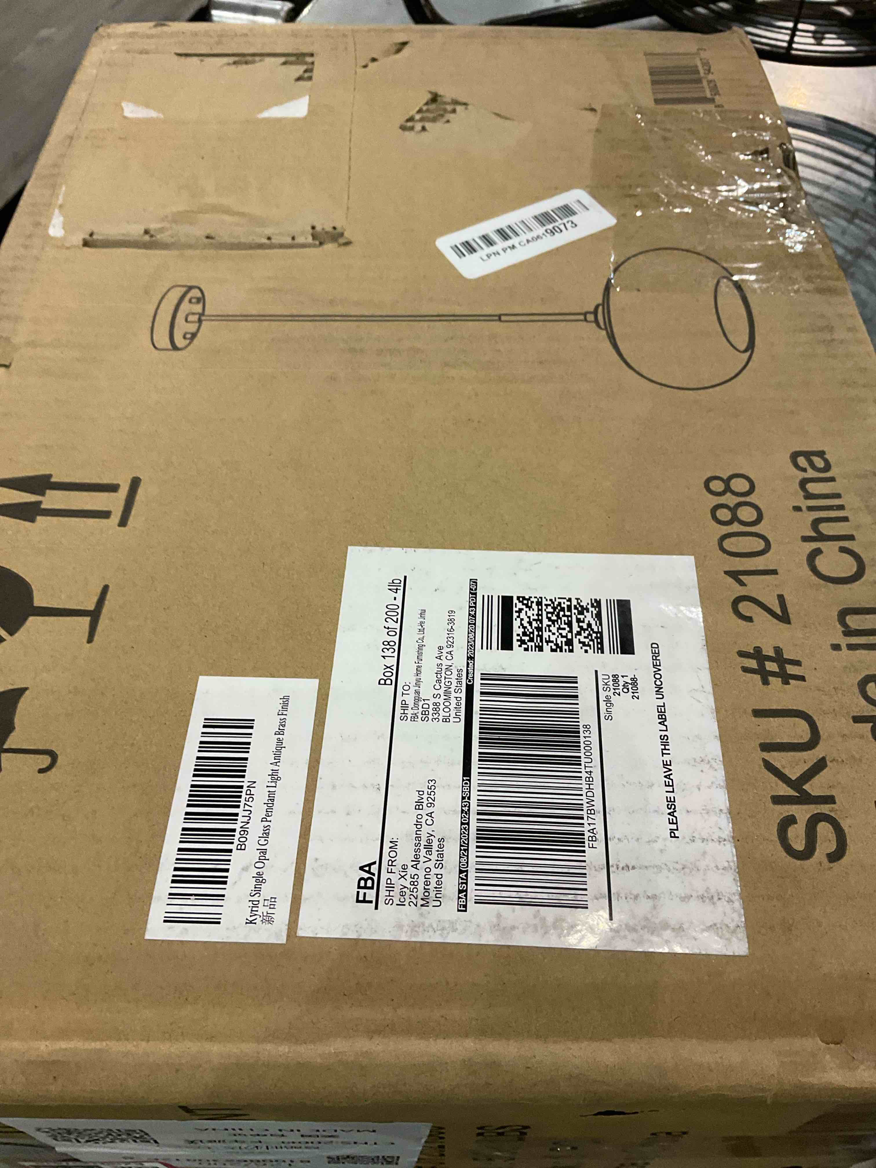 lyric single opal pendant light antique brass finish 