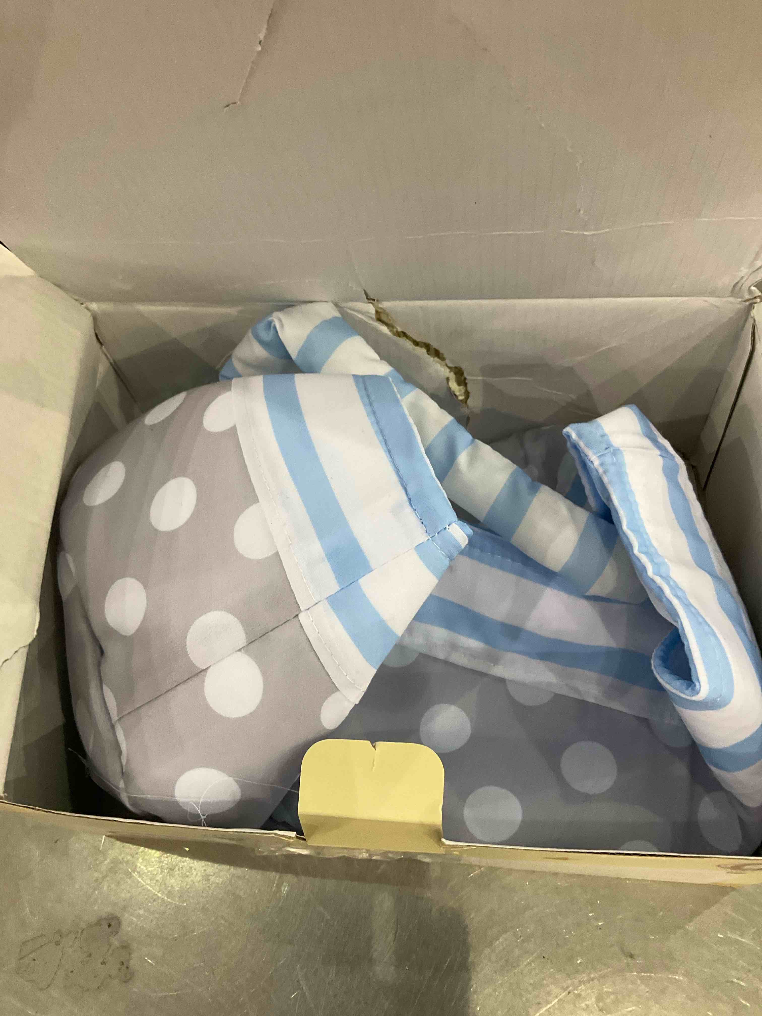 BABESIDE 8 Pcs Baby Doll Accessories with Bassinet Baby Doll Clothes Outfit Accessories fit 10-12 Inch Reborn Doll Newborn Boy