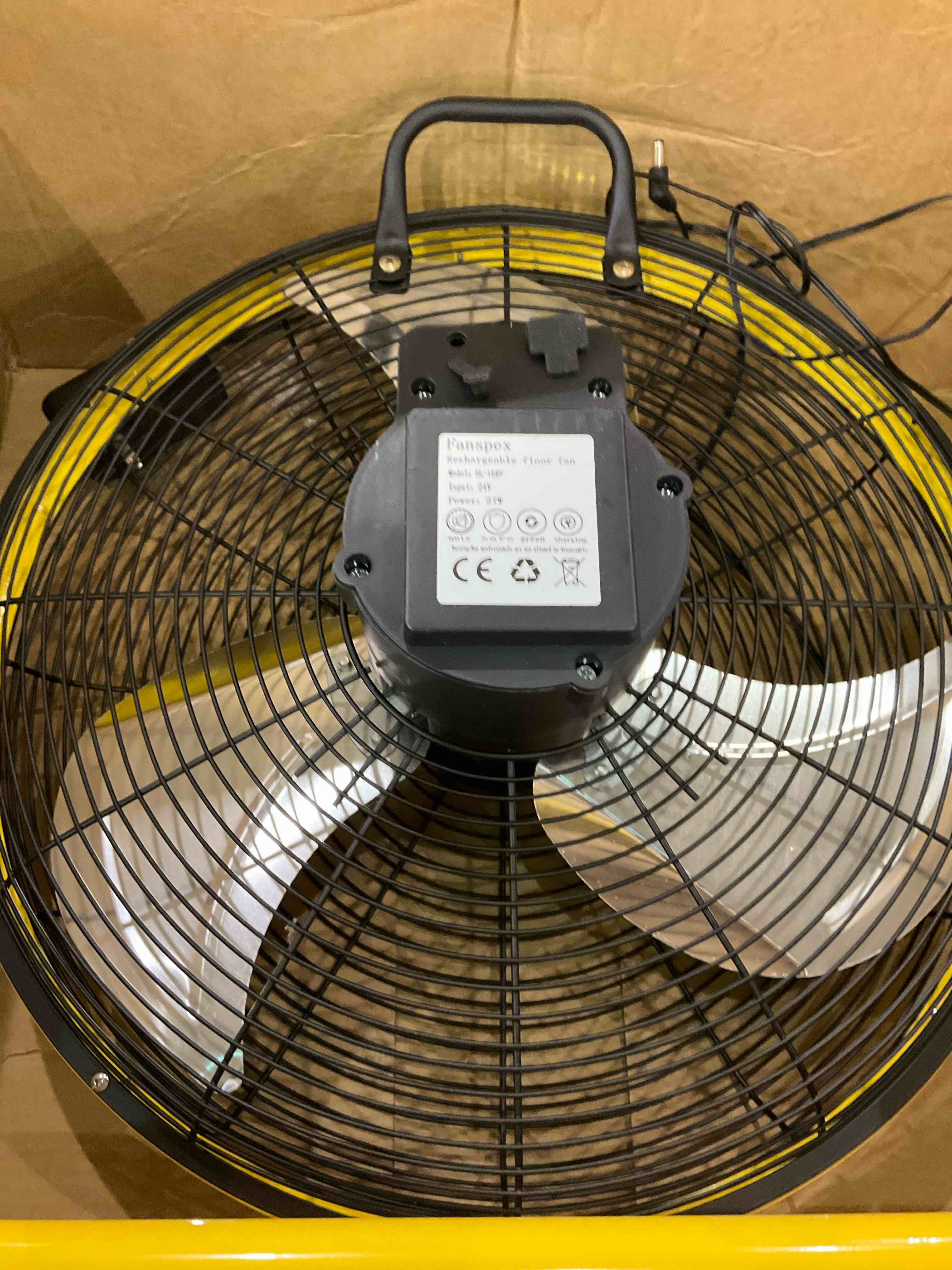 12'' Portable Battery Operated Fan, 20000 mAh Cordless Rechargeable Floor Camping Fan for Outdoor, DC 24V, 40dB Low Noise,6-32 Longer Running Time, High-Velocity 5.8 m/s