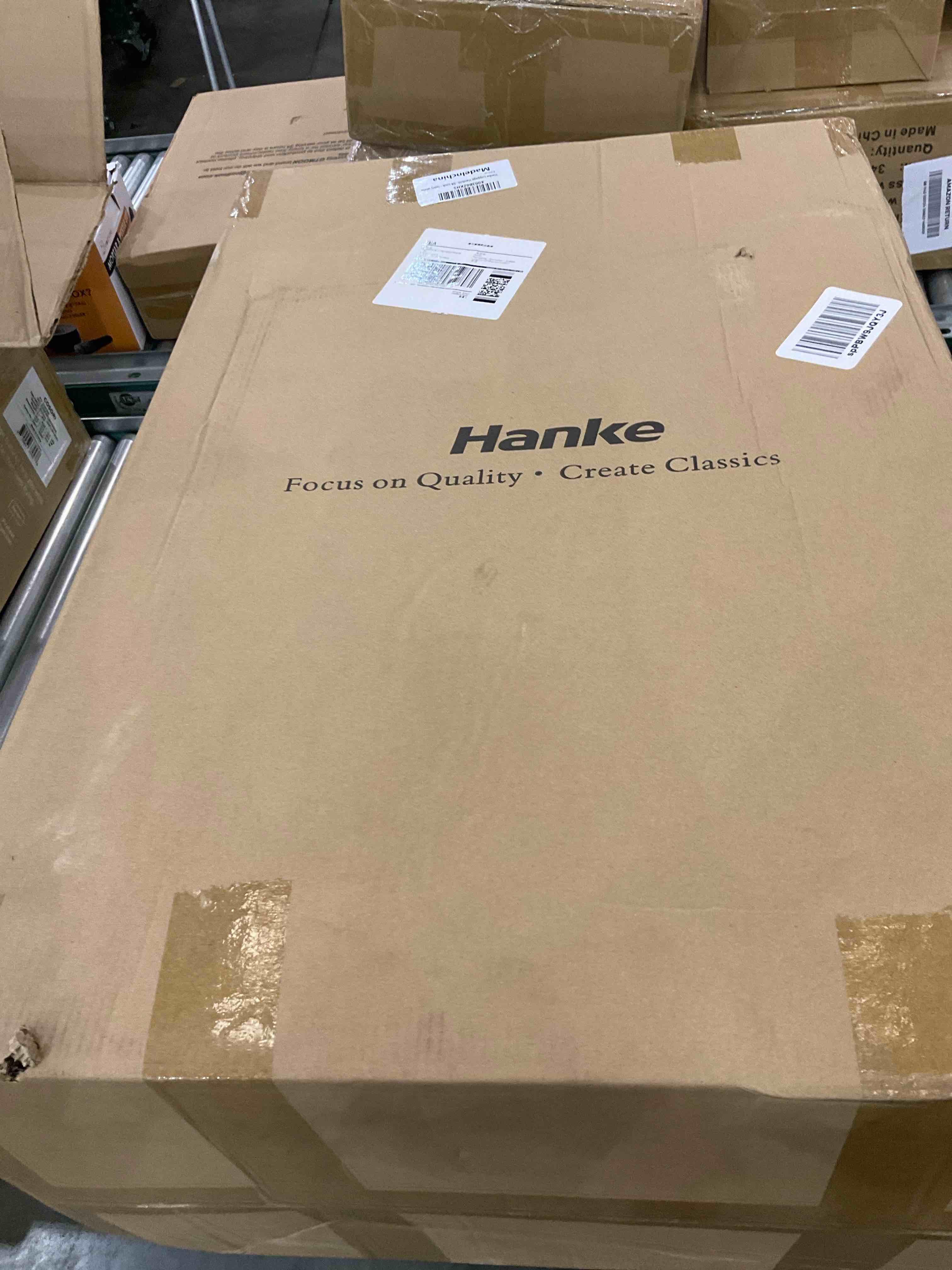 Hanke Luggage Hardside Suitcase with Wheels & Front Opening, 26in Large Checked in Luggage Aluminum Frame PC Rolling Suitcases Travel Bag TSA Lock - Ivory white