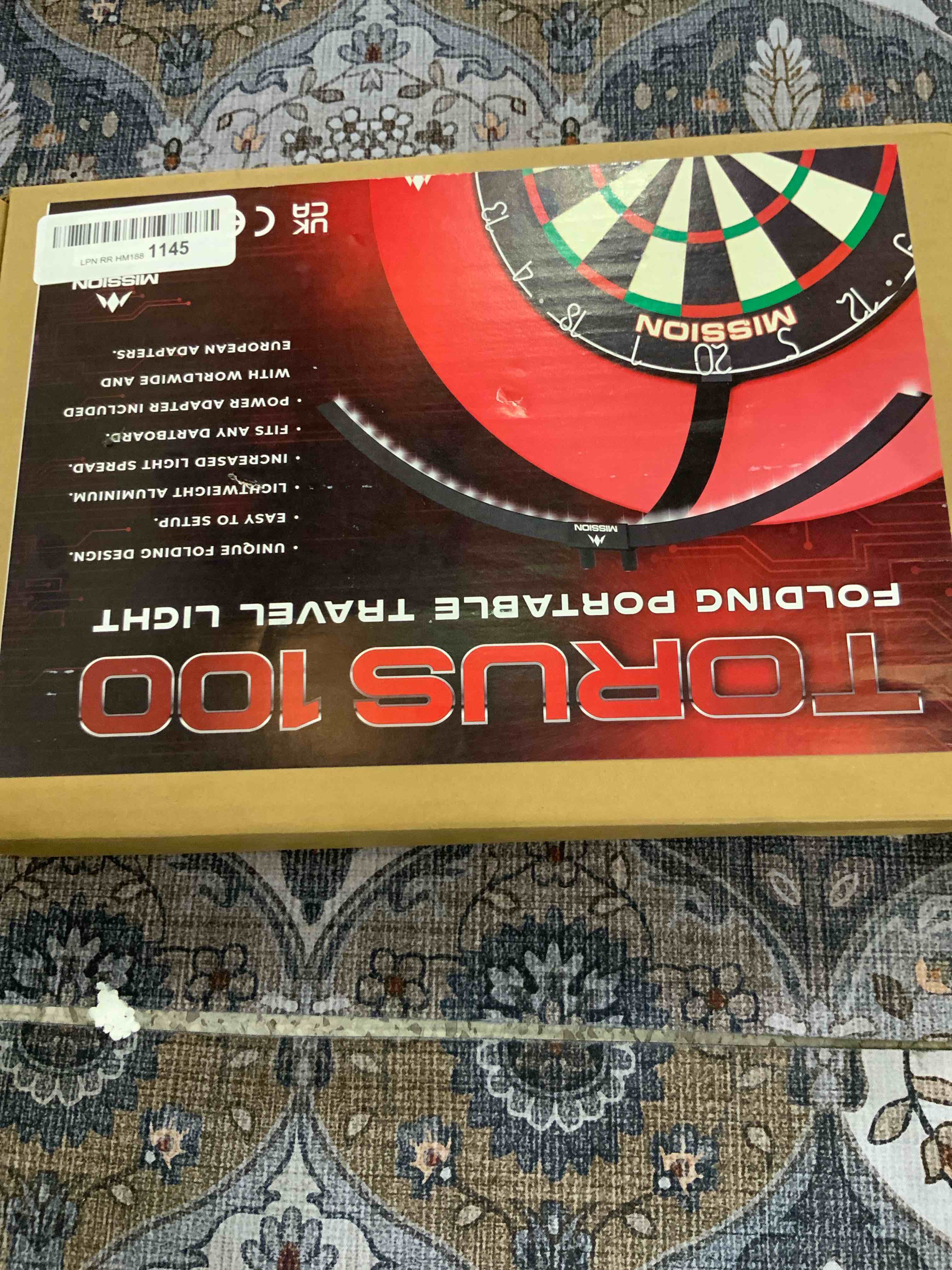 Mission Torus 100 Foldable LED Dartboard Lighting