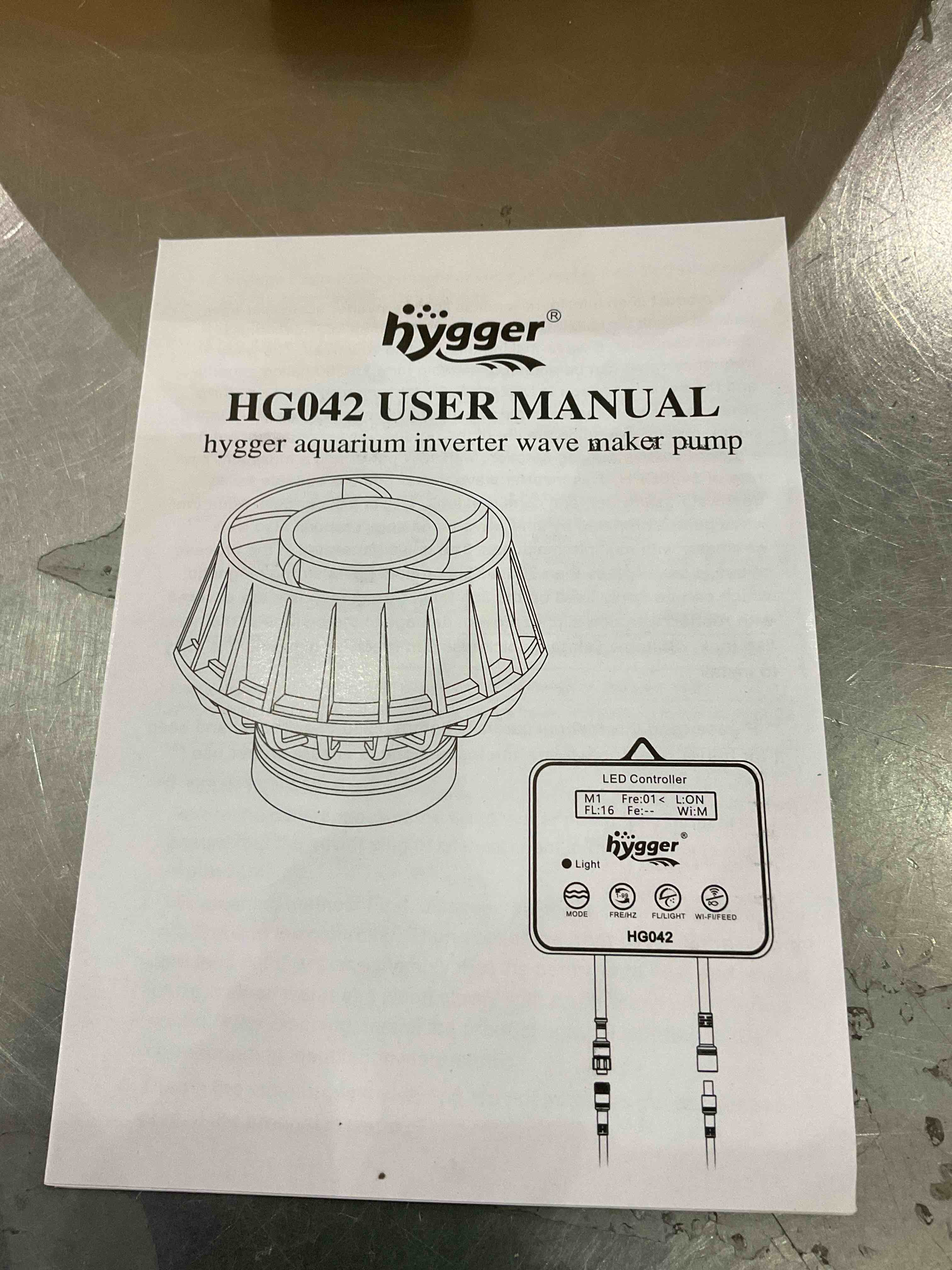 hygger 3400 GPH Aquarium Inverter Wavemaker Pump with LED Controller, DC 24V 18W Ultra-quiet Submersible Power Head with Magnetic Base, Circulation Pump for 75-200 Gal Freshwater Saltwater Tank