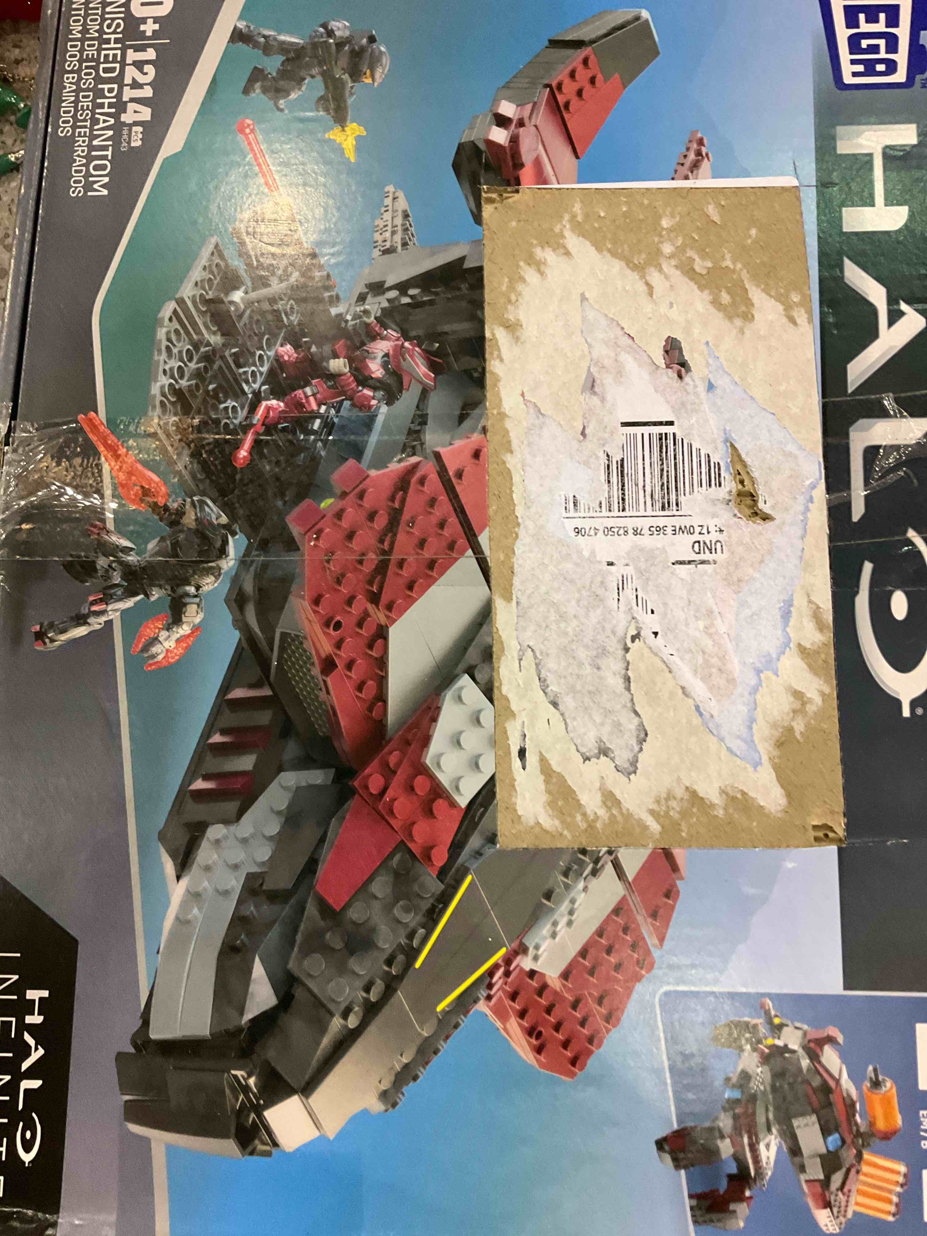 Mega Halo Banished Phantom Aircraft Halo Infinite Construction Set, Building Toys for Boys, Ages 8+