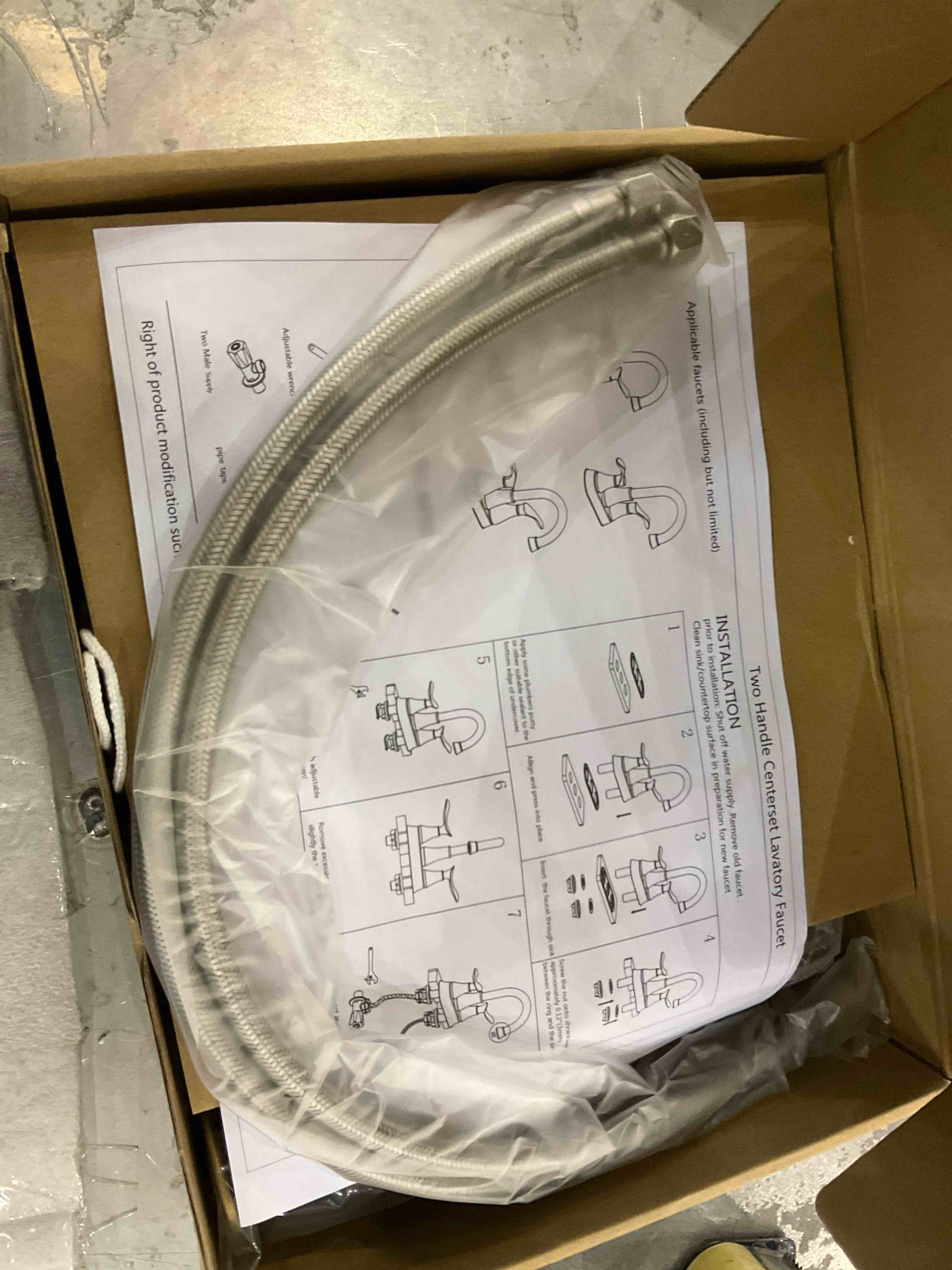 DIKUROOMS 4 Inch Centerset Bathroom Sink Faucet 2 Handle Vanity Basin Faucets with Overflow Pop-up Drain Assembly and cUPC Water Supply Lines, 360 Degree Swivel Square Spout, Brushed Gold