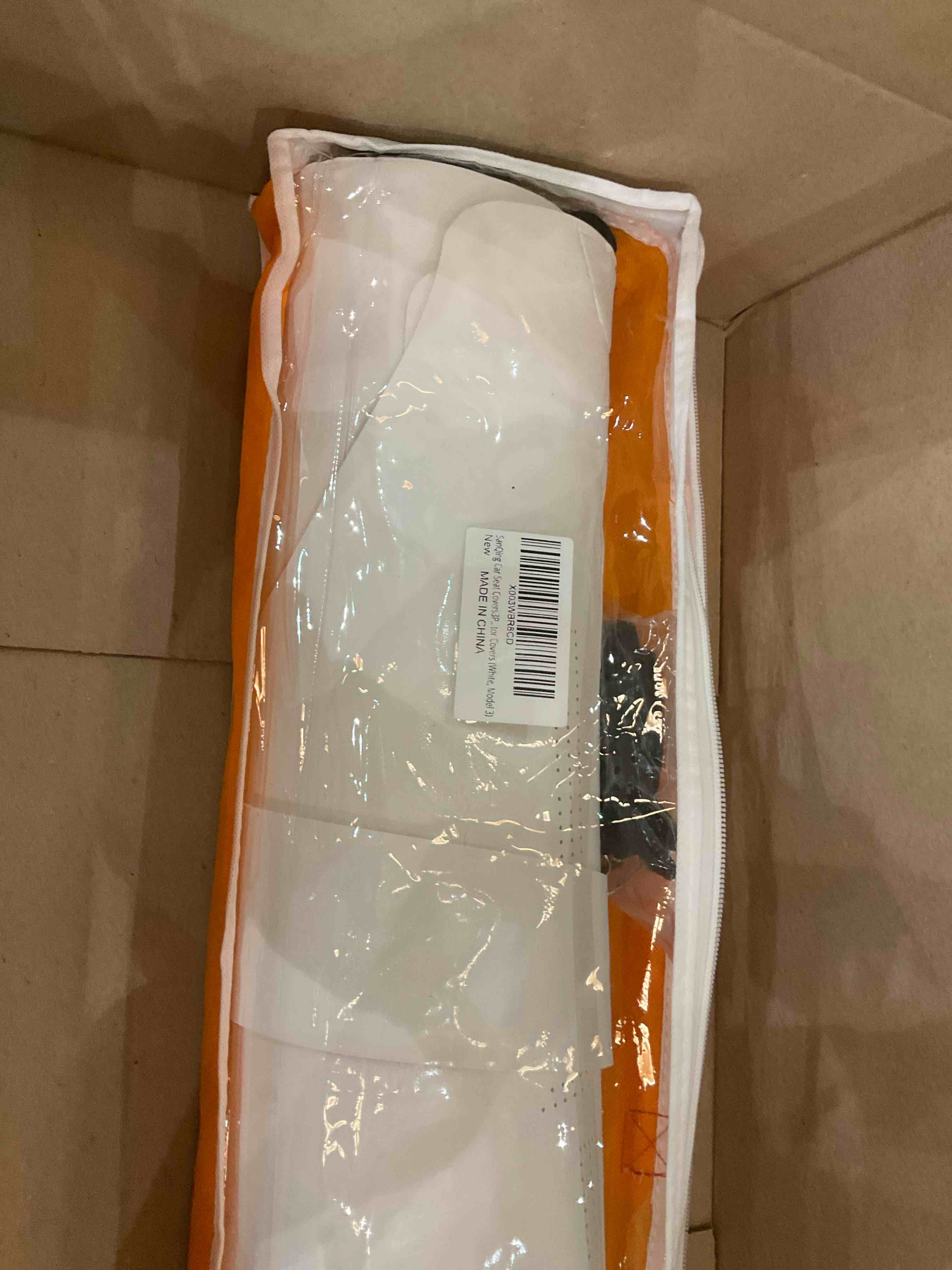 Sanding Car Seat Covers3P..tor Covers (White, Model 3)