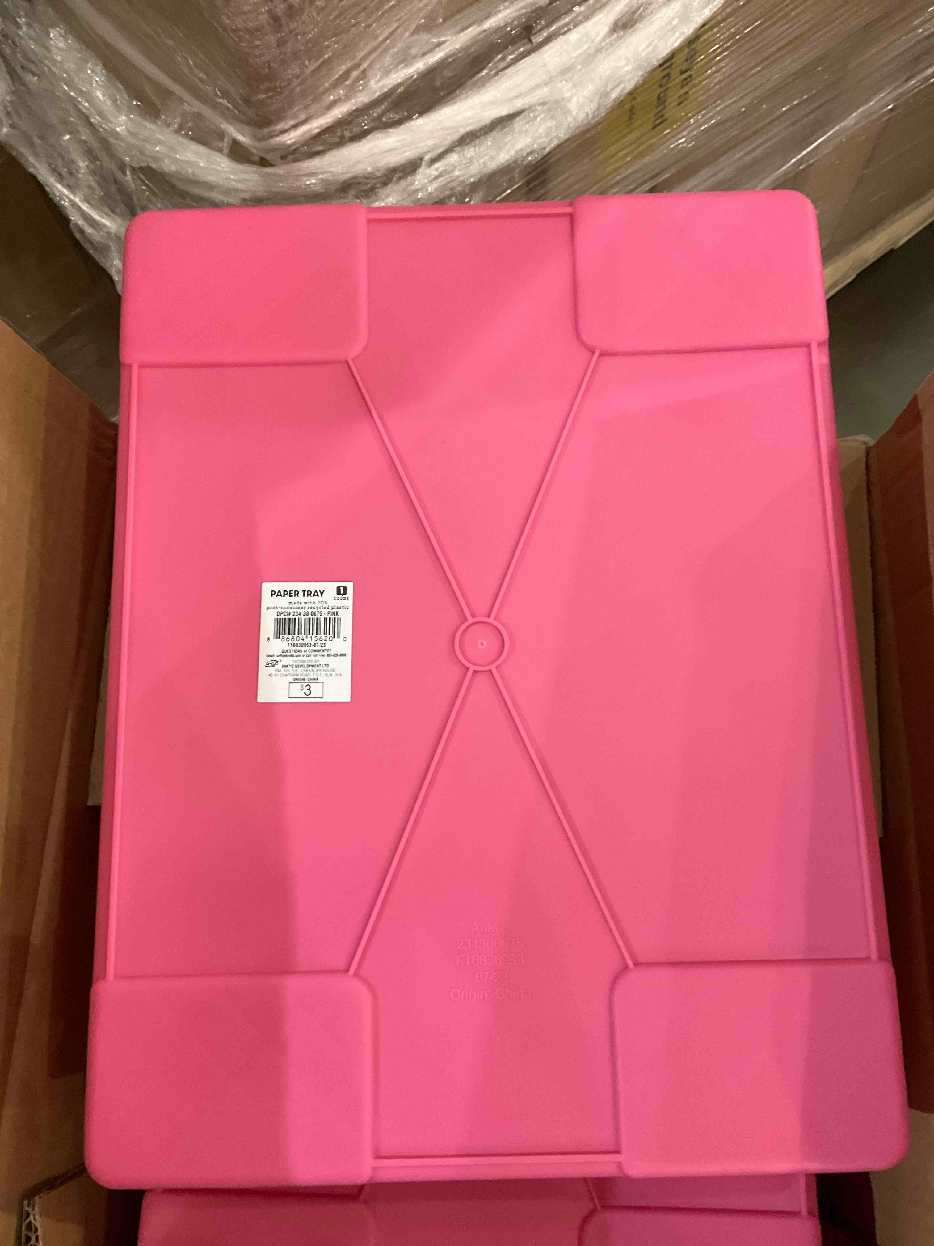 PAPER TRAY 24 pack pink