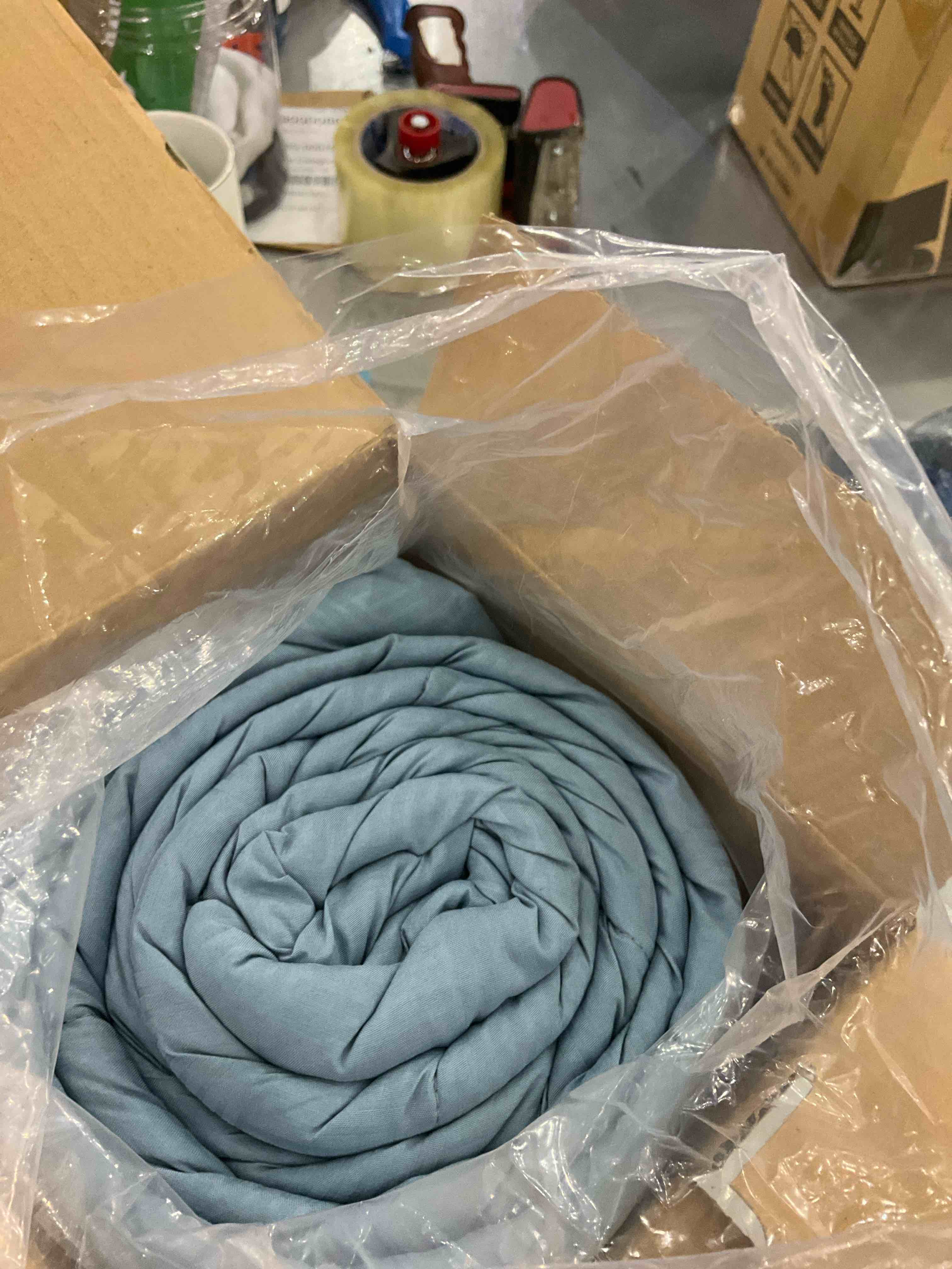 Bedsure Twin Comforter Set - Mineral Blue Basket Weave Down Alternative Comforter Set Twin/Twin XL Size, Lightweight All Season Bedding Set with 1 Pillow Sham