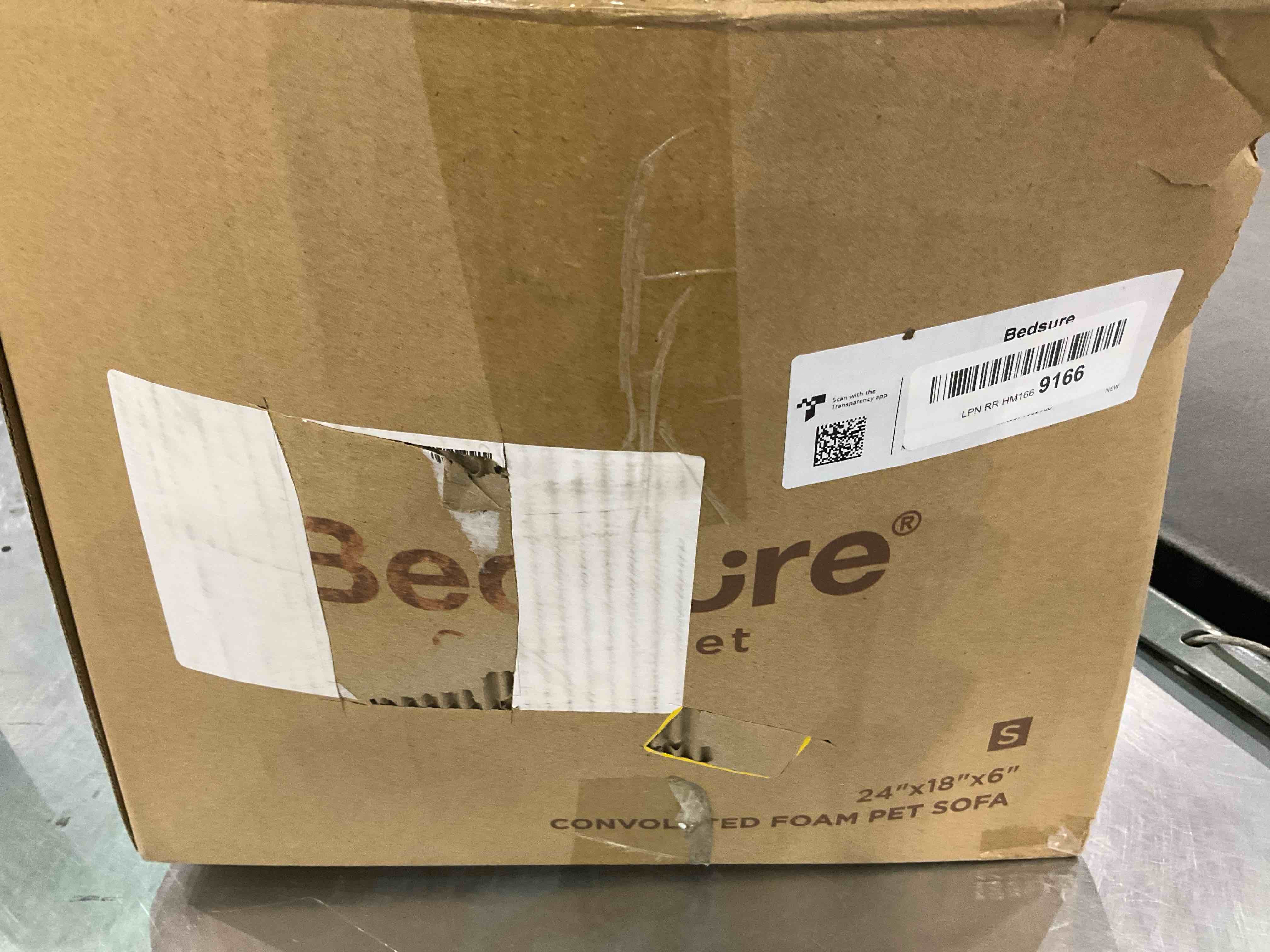 BEDSURE Small Orthopedic Dog Bed, Bolster Dog Beds for Small Dogs - Foam Sofa with Removable Washable Cover, Waterproof Lining and Nonskid Bottom Couch, Grey