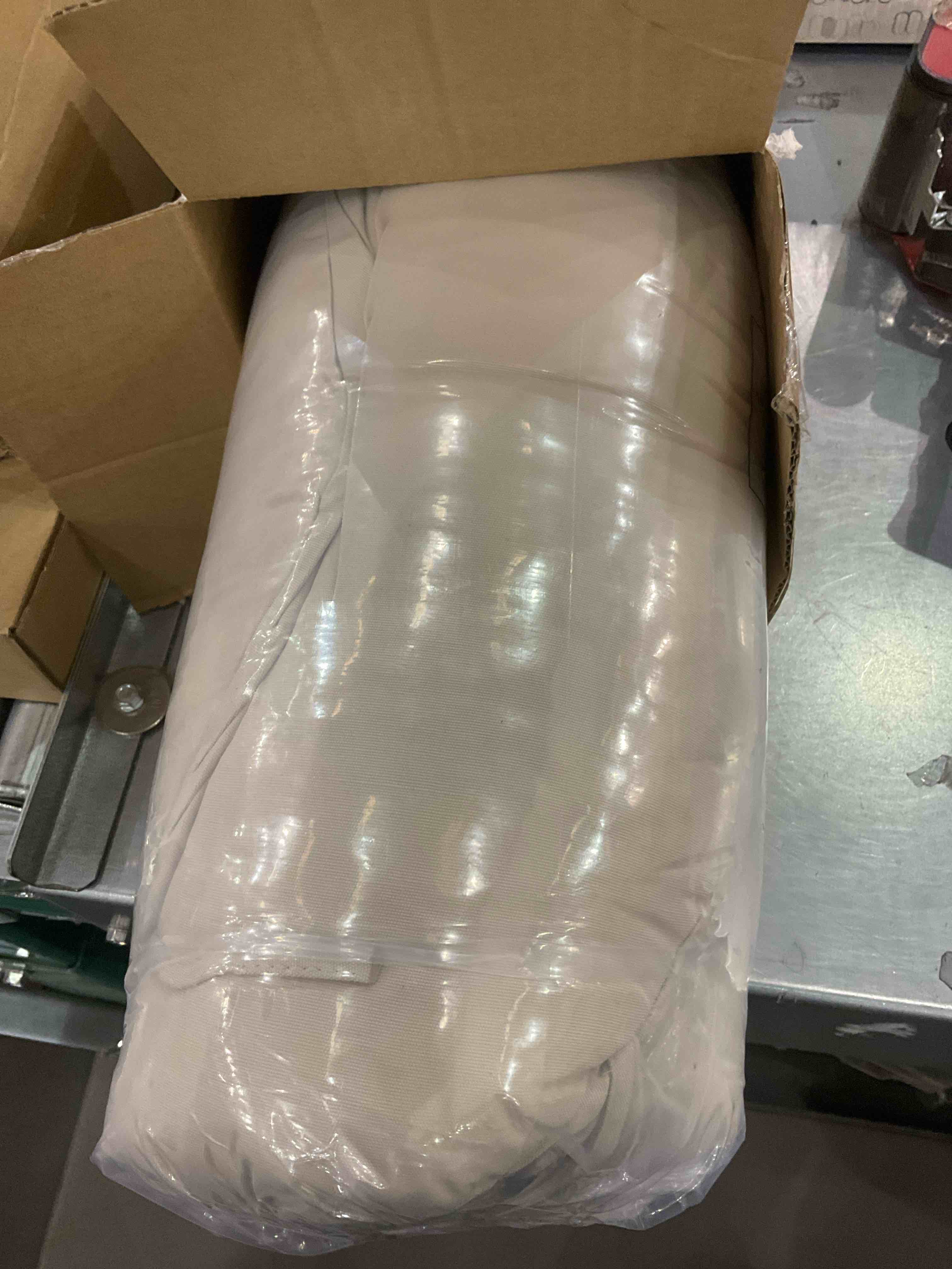 downluxe Round Outdoor Chair Cushions, Waterproof Memory Foam Bistro Patio Furniture Cushions 15" x 15", Beige, 4 Pack for Home Garden Furniture Decoration