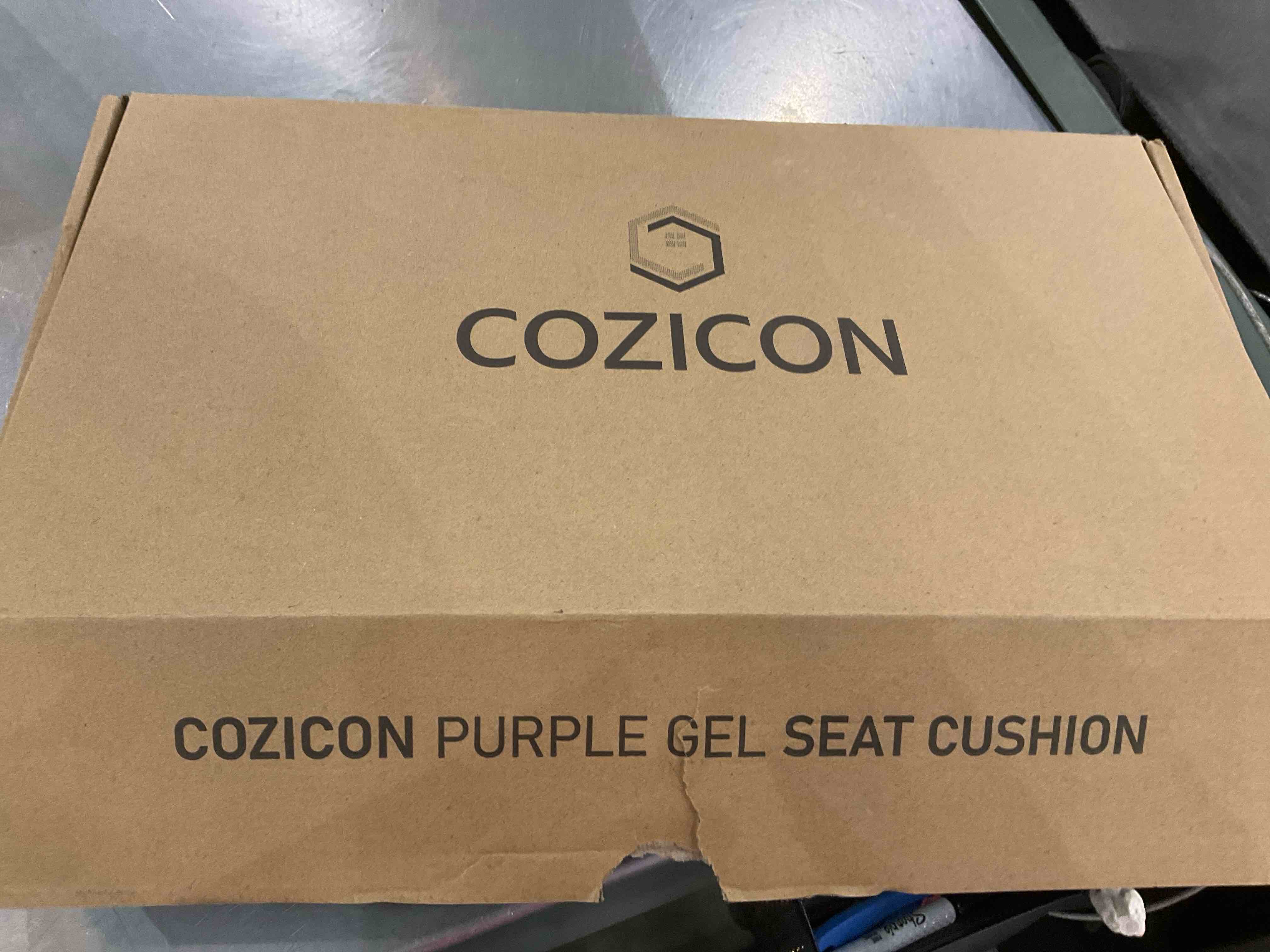 Extra Large Gel Seat Cushion for Long Sitting - Purple Seat Cushions, Car Seat, Wheelchair Cushions for Pressure Relief - Office Chair Back Support Cushion - Tailbone & Sciatica Pain Relief Pad Pillow