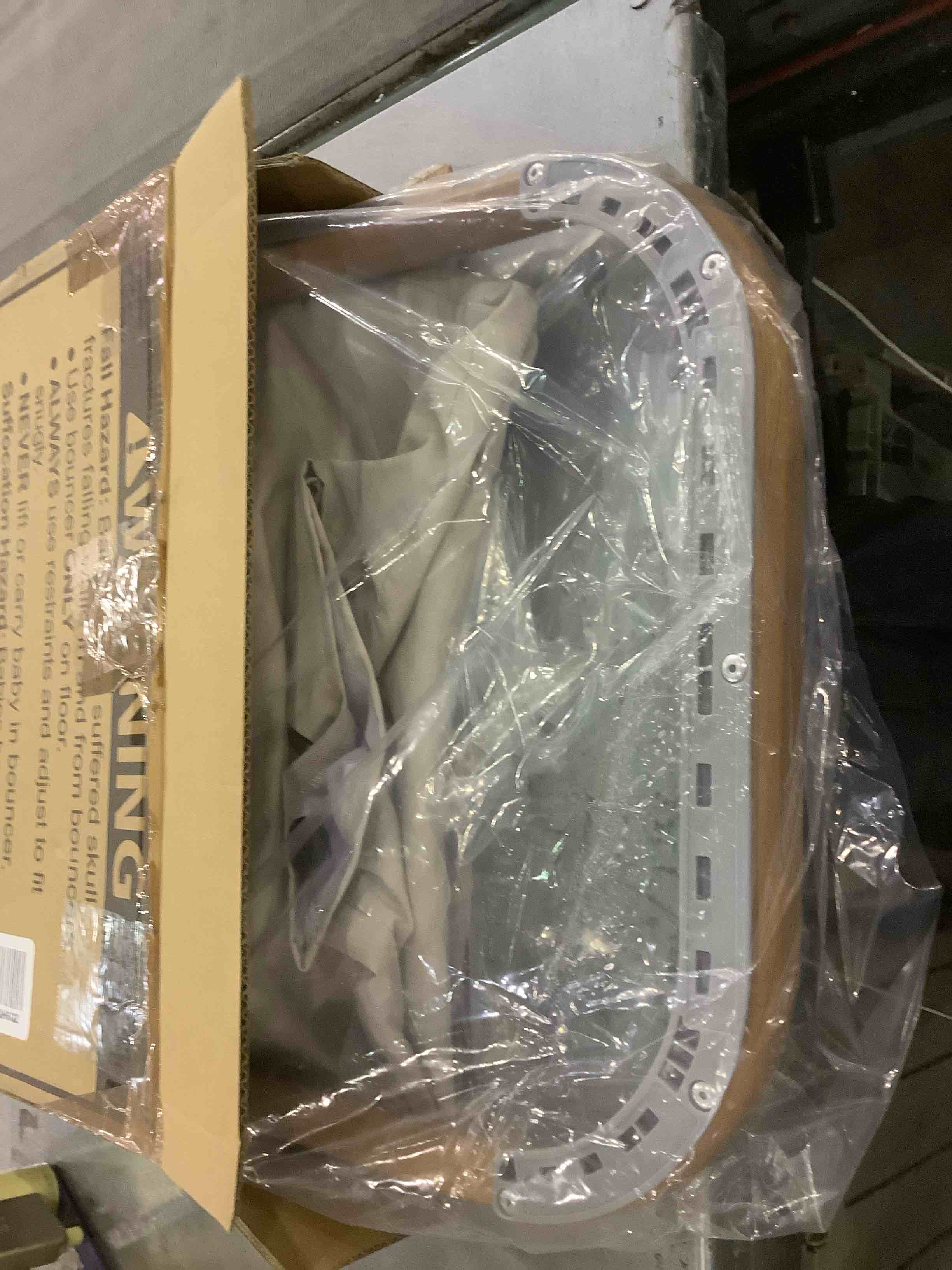 AMKE CooCon Baby Bouncer,Ergonomic Bouncer Seat for Babies with 3 Recline Positions,Portable Newborn Bouncer Seat, Mesh Design Bouncers for Infants,Beige