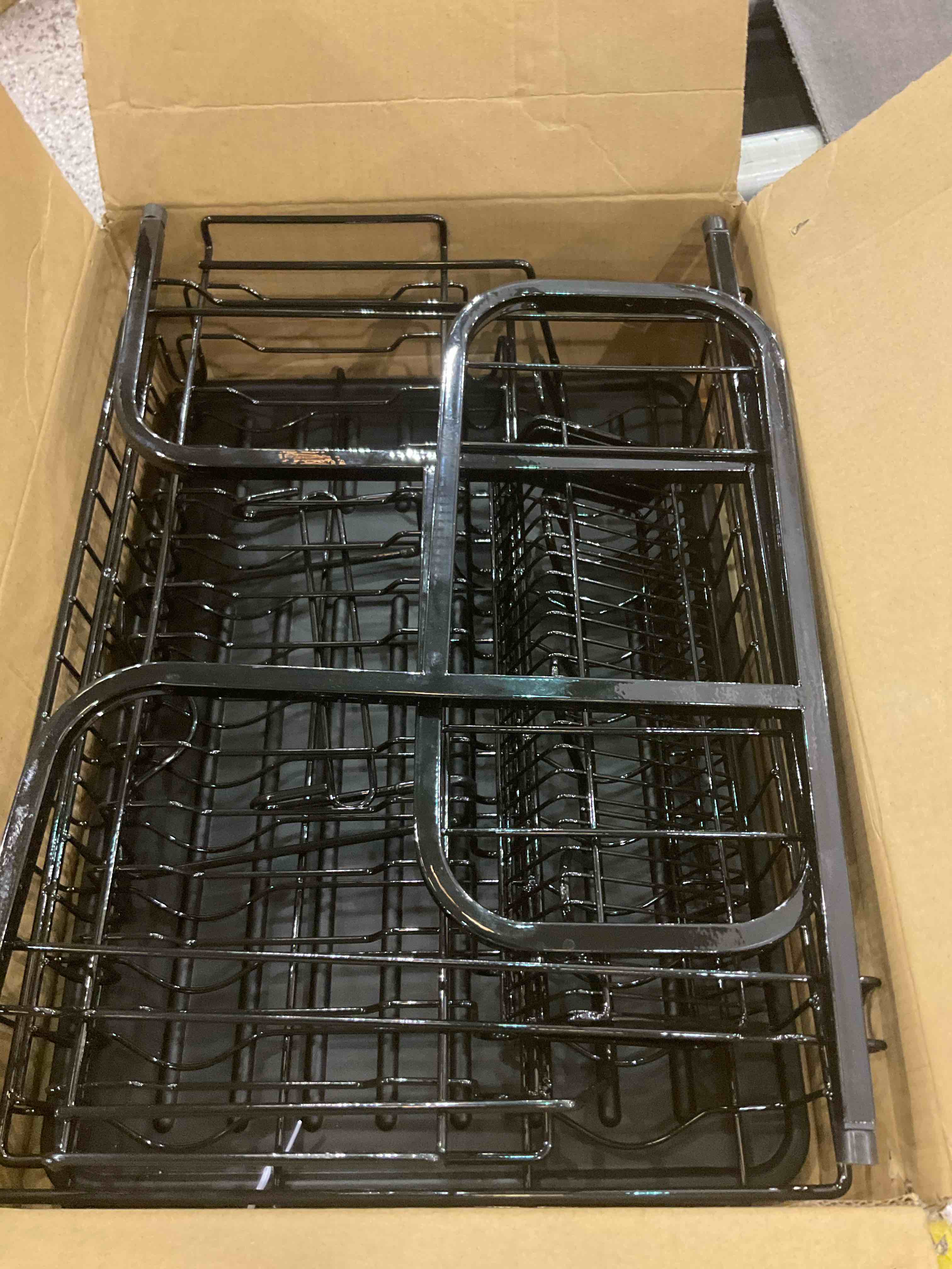 romision Dish Drying Rack and Drainboard Set, 2 Tier Large Stainless Steel Sink Organizer Dish Racks with Cups Holder, Utensil Holder, Dish Strainer Shelf for Kitchen Counter, Black