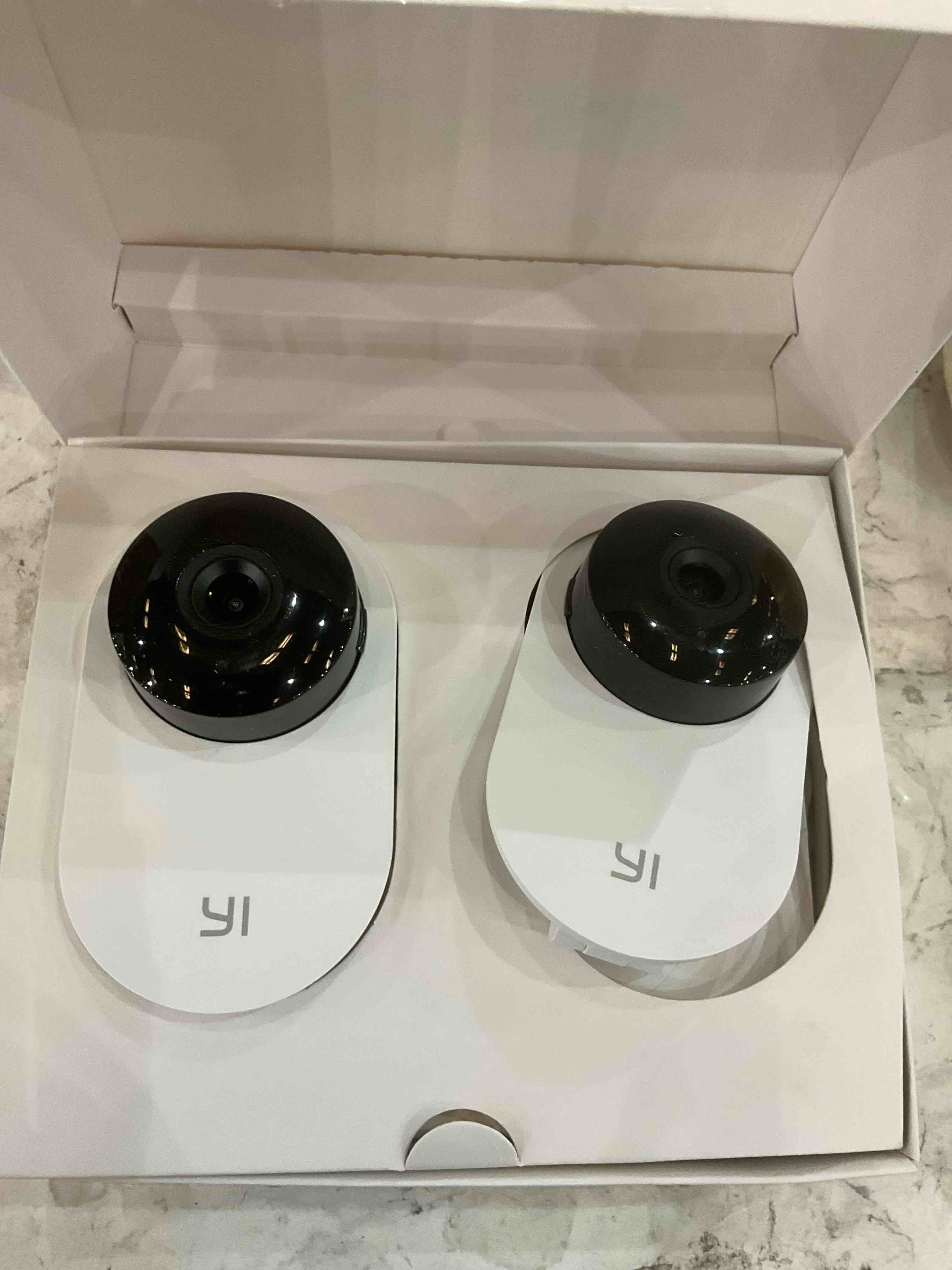 YI 2pc Security Home Camera Baby Monitor, 1080p WiFi Smart Indoor Nanny IP Cam with Night Vision, 2-Way Audio, Motion Detection, Phone App, Pet Cat Dog Cam, Work with Alexa and Google