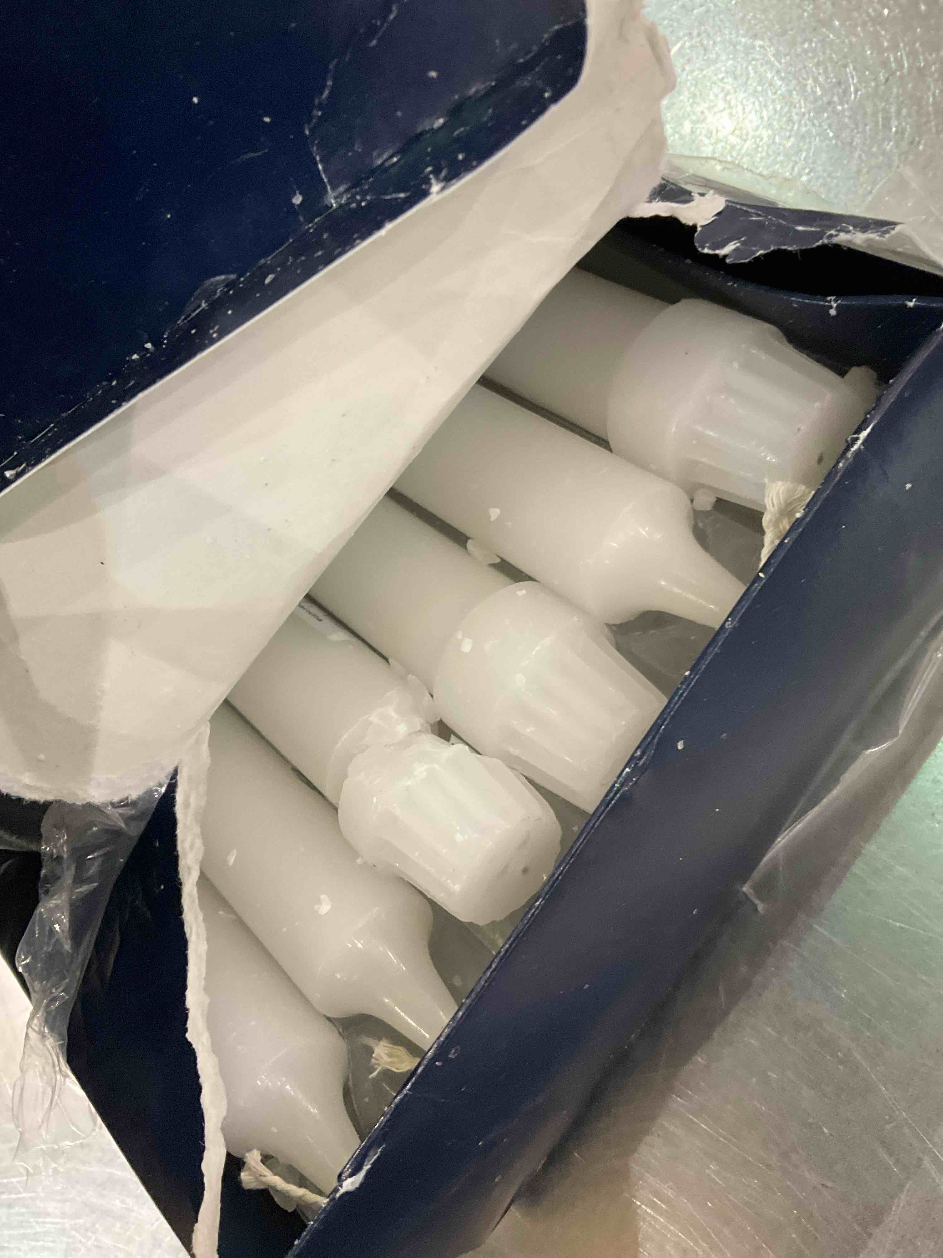 Colonial Candle Unscented Taper Candle, Classic Collection, White, 10 In, Pack of 12 - Up to 8 Hours Burn