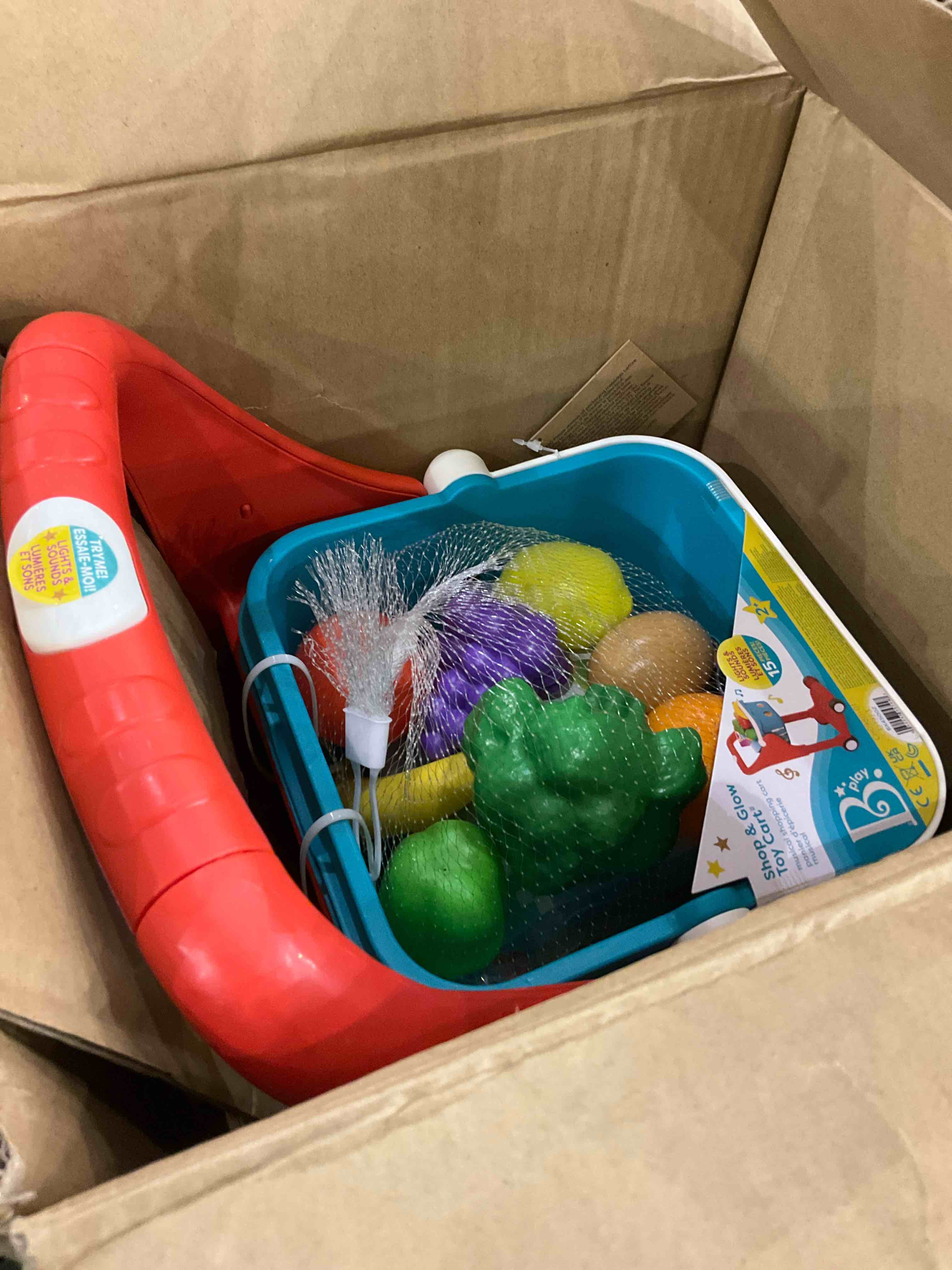 shop & glow toy shopping cart 