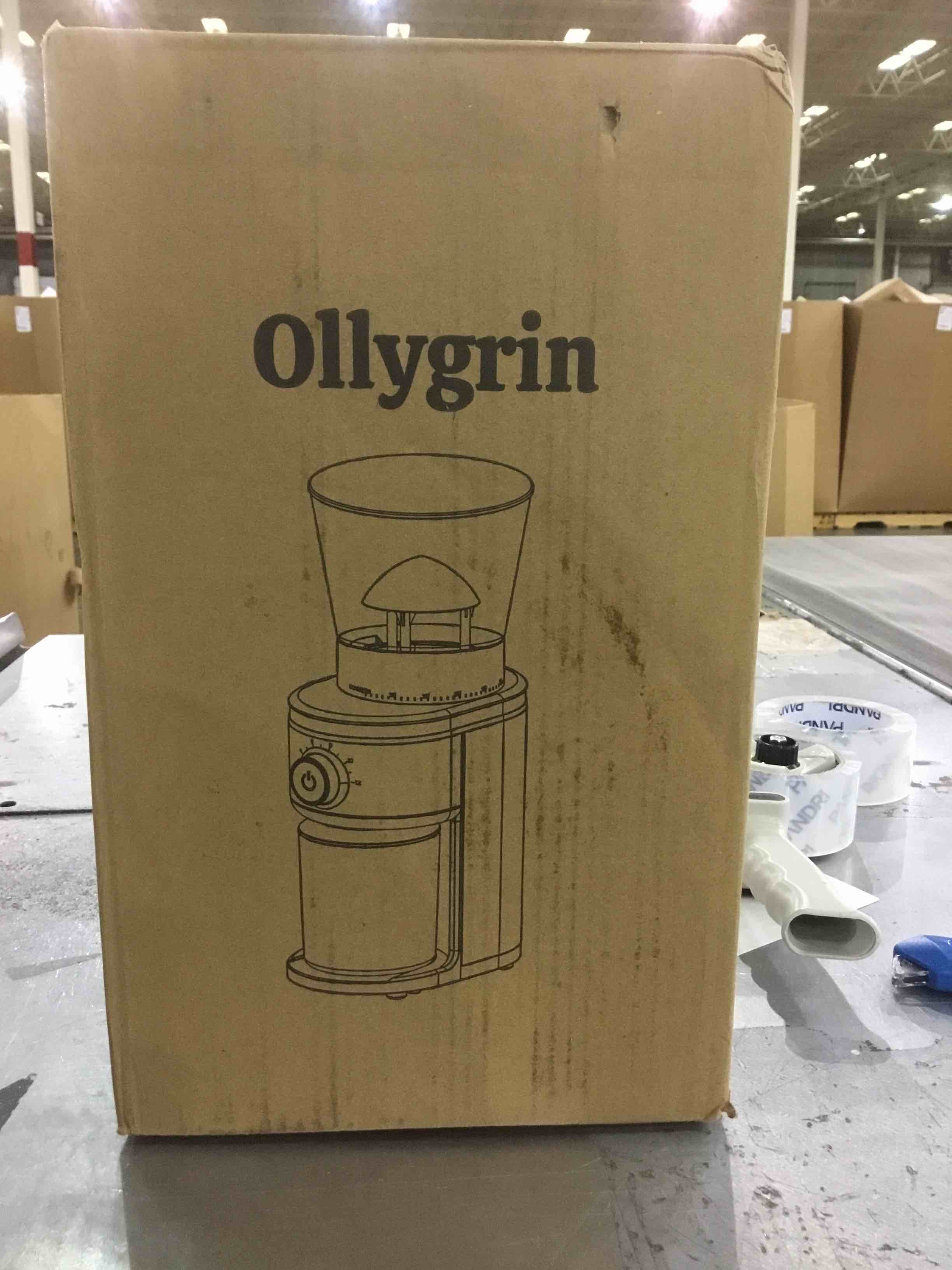 Ollygrin Coffee Bean Burr Mill Grinder, Coffee Bean Burr Grinder Electric, Automatic Conical Burr Coffee Grinder With 30 Adjustable Grind Settings For 2-12 Cups