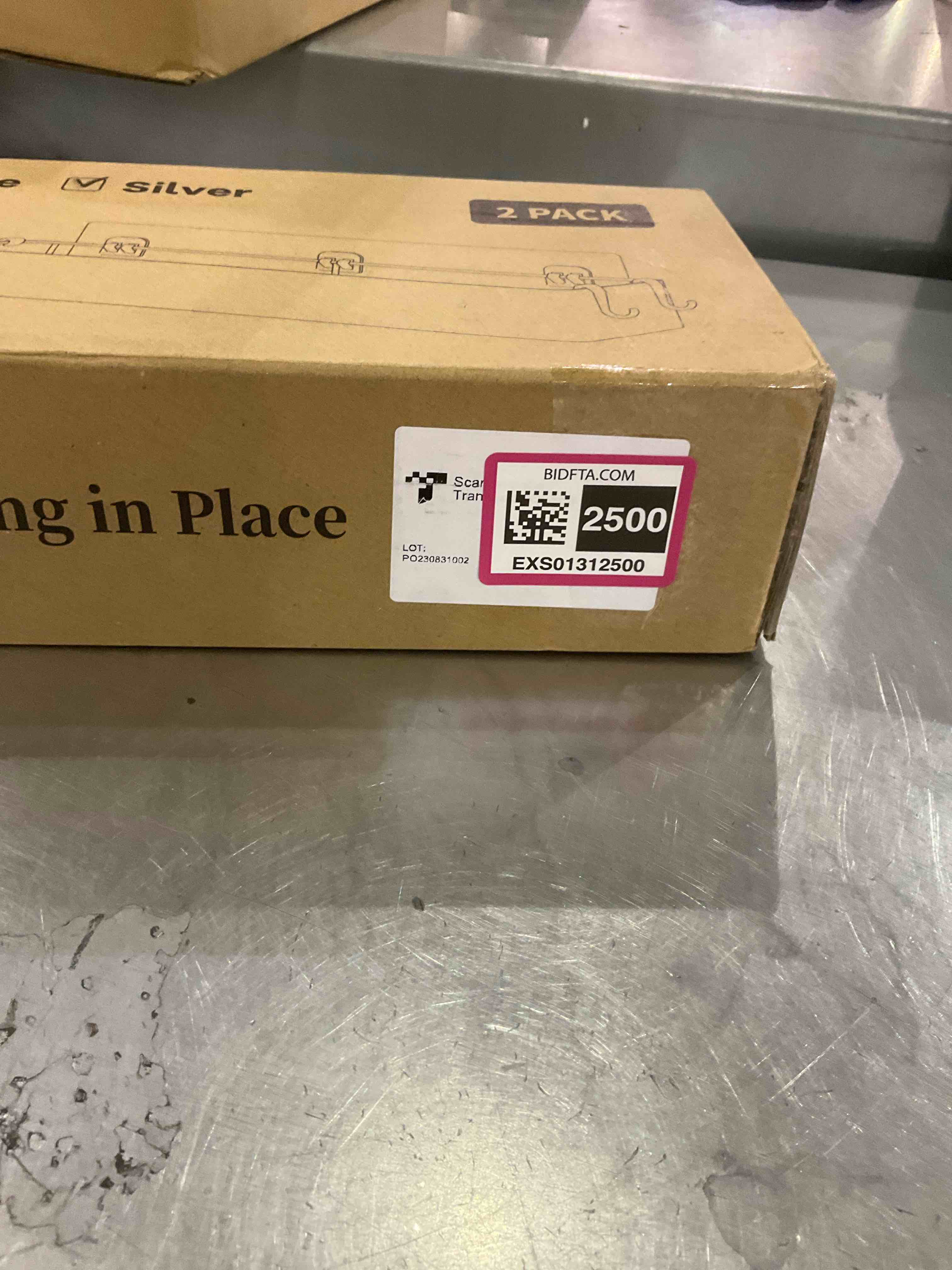 Kitsure X-Large Shower Caddy - 2 Pack Adhesive Shower Organizer, Drill-Free Shower Shelves for Inside Shower, Rustproof Stainless Steel Shower Rack for Bathroom, Silver Grey