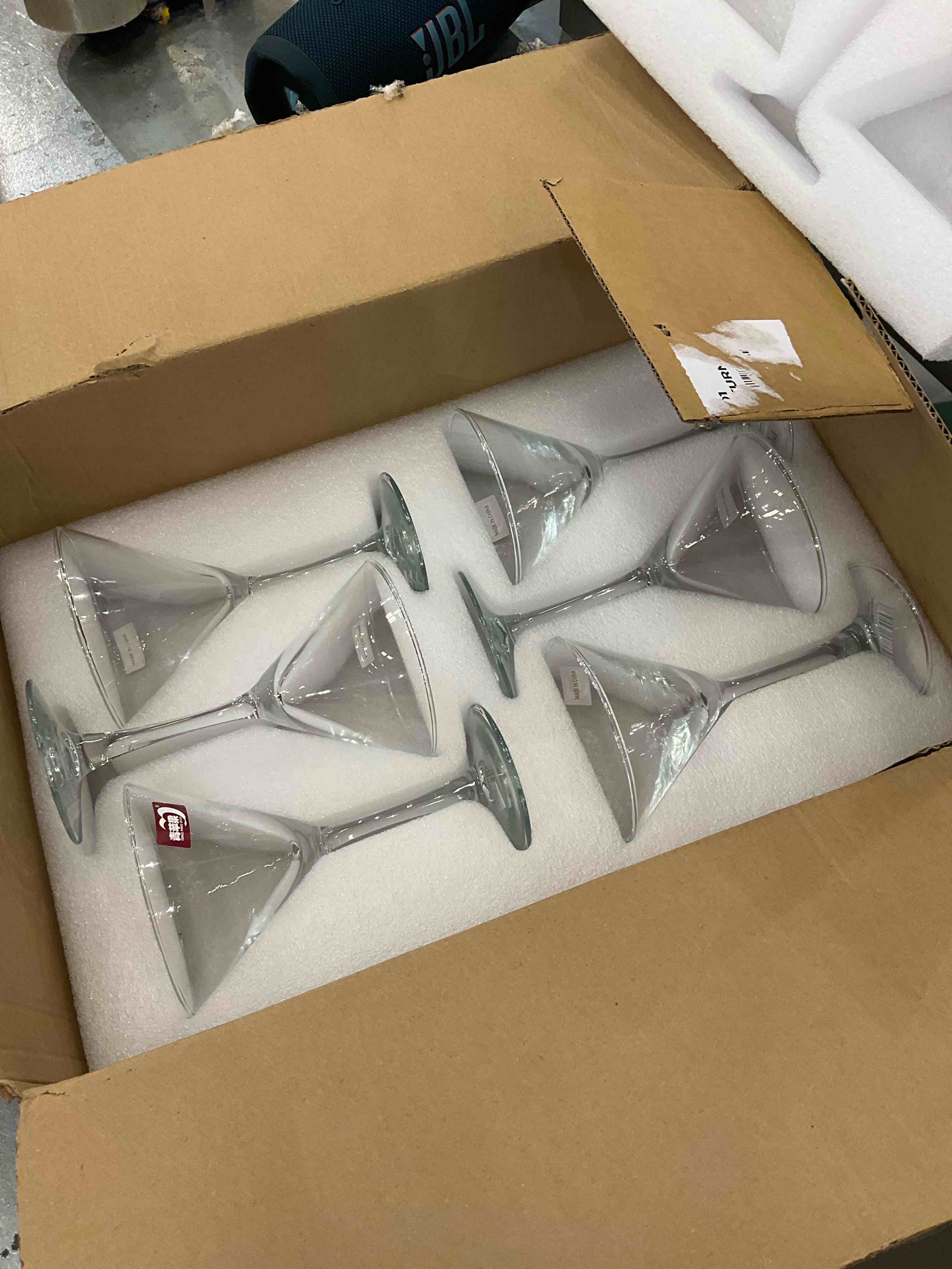 martini glasses 6 pack