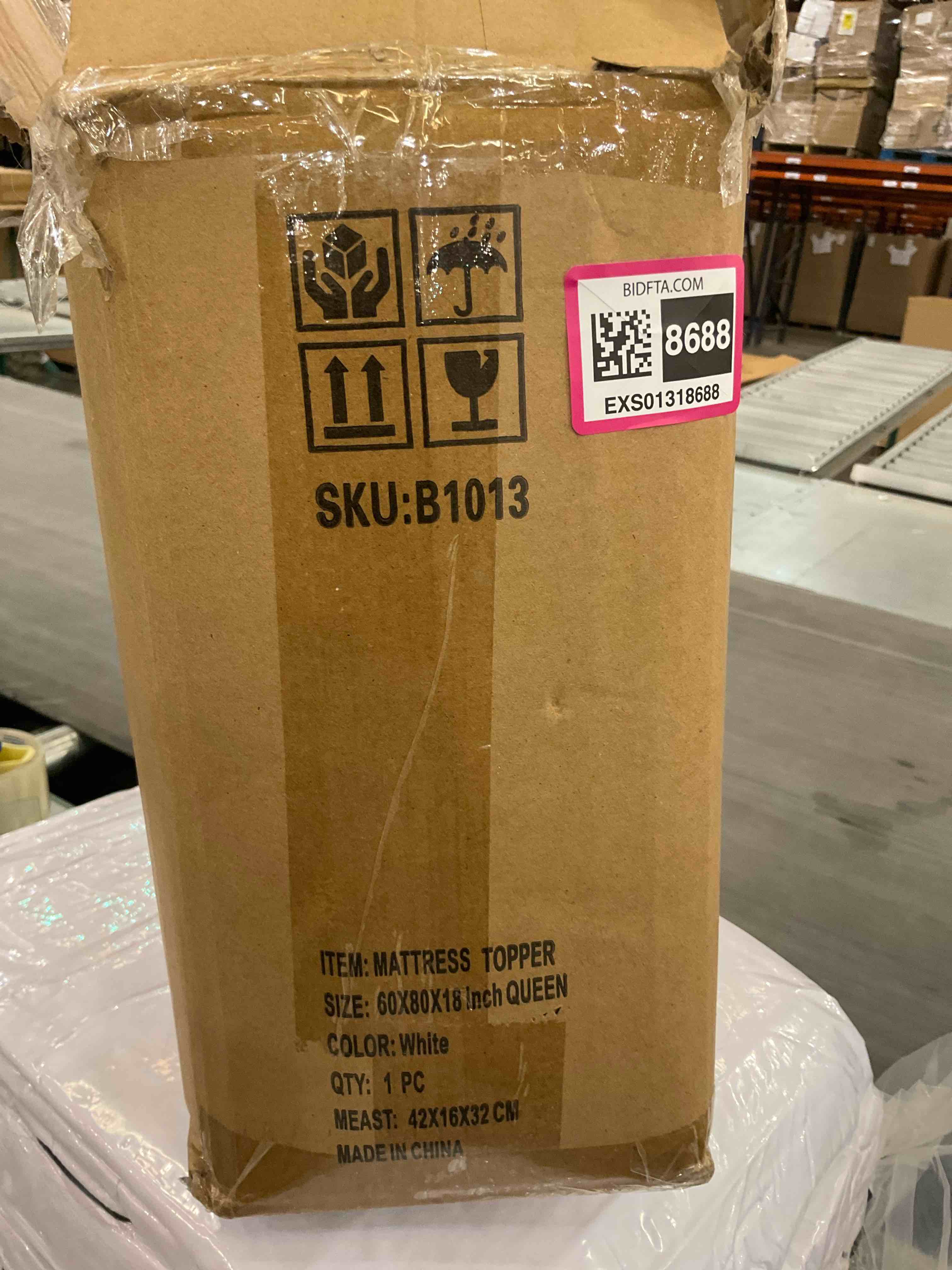 mattress topper 60x80x18 inch Queen white