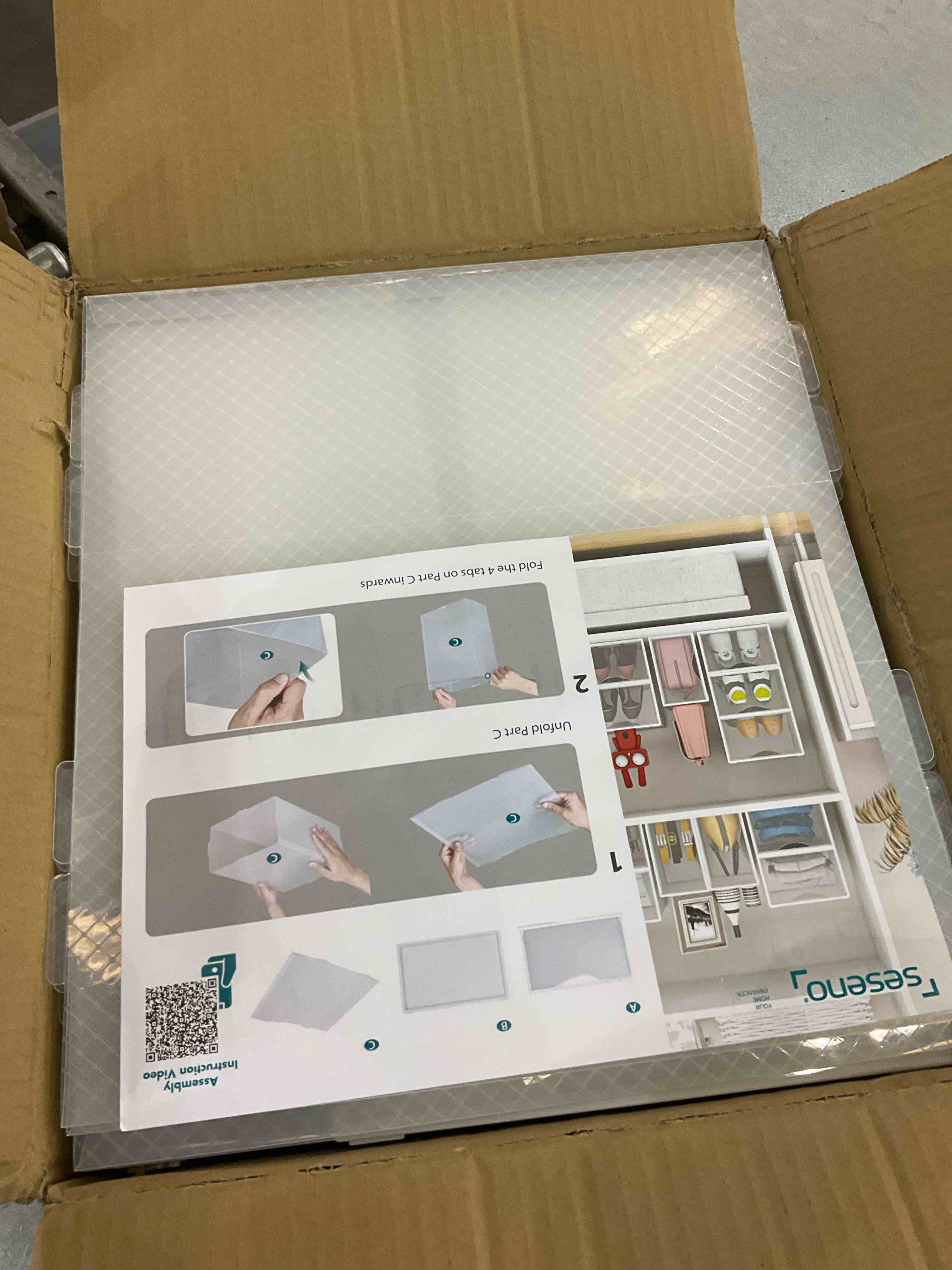 12 Pack Shoe Storage Bins, Clear Plastic Stackable Shoe Organizer for Closet, Space Saving Foldable Shoe Rack, Shoe Box Sneaker Holder Container