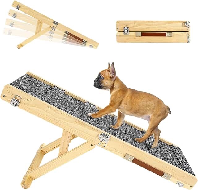 Pawaboo(CC) Foldable Pet Ramp,Burlywood