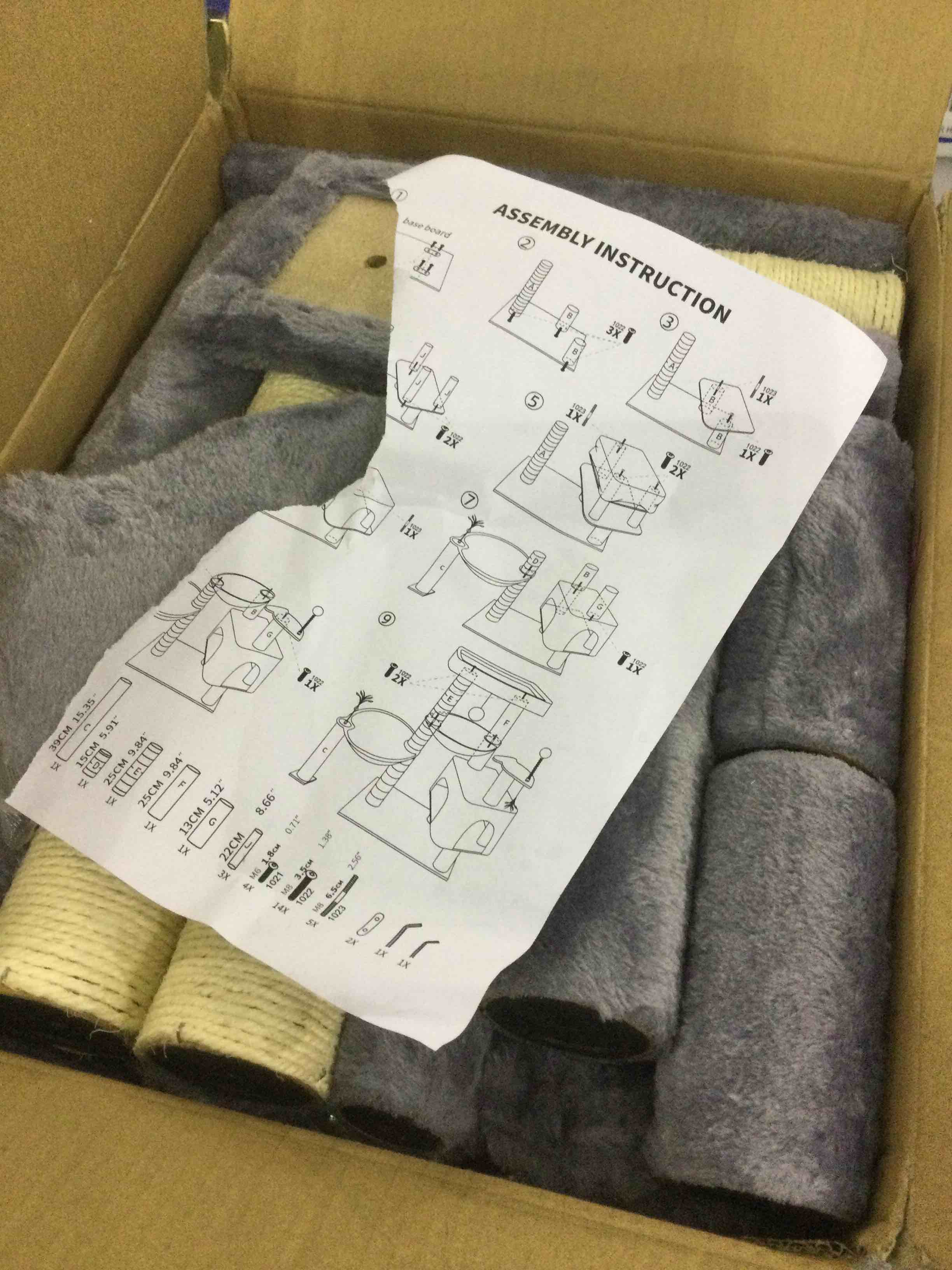 MDEAM Cat Tree 74 Inch Multi-Level Large Cat Tower with 16 Sisal Scratching Posts,2 Caves,2 Perches,Hammock,Scratching Board,Basket,Cozy Plush Cat Perches for Indoor Large Cats(Dark Gray)