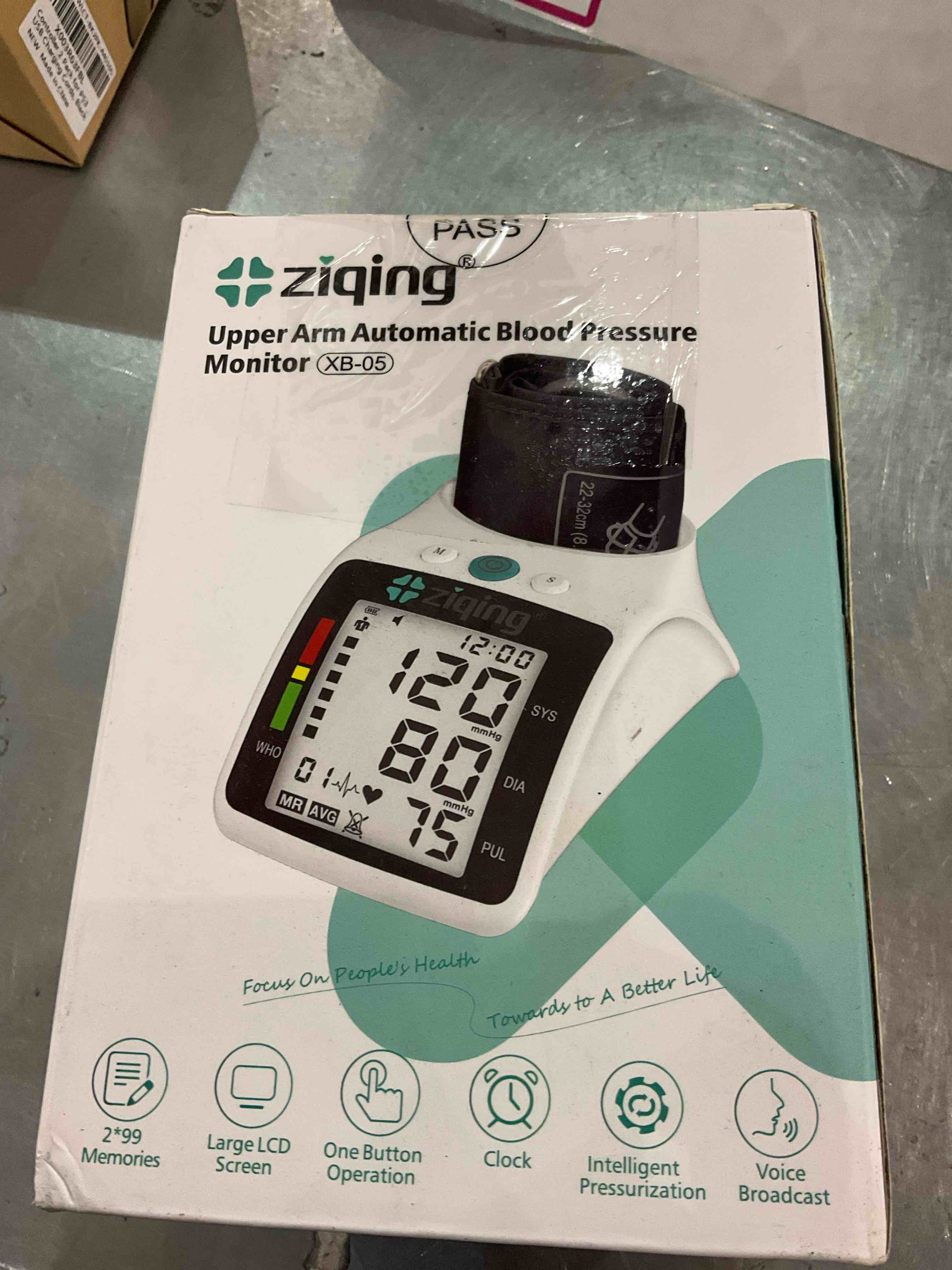 Automatic Blood Pressure Monitor, High Blood Pressure Machine with Large Bp Cuff - 2 * 99 Sets of Memory, Voice Broadcast fits The Elderly, Pregnant Home Use