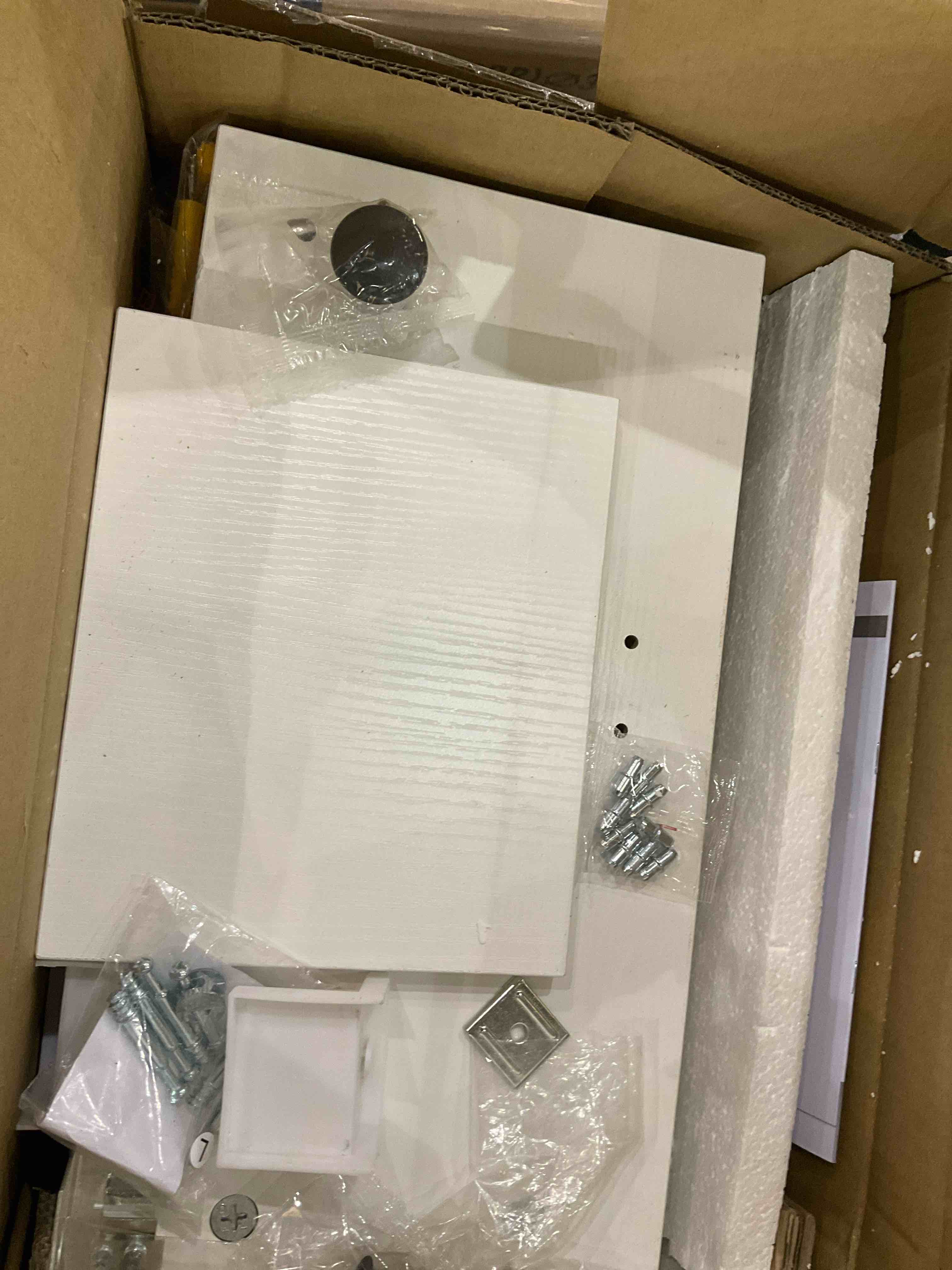 MAHANCRIS Bathroom Wall Cabinet, Medicine Cabinet with Single Door and Adjustable Shelf, Wall Mounted Over The Toilet Space Saver Storage Cabinet with Open Shelf, Bathroom Organizer, White