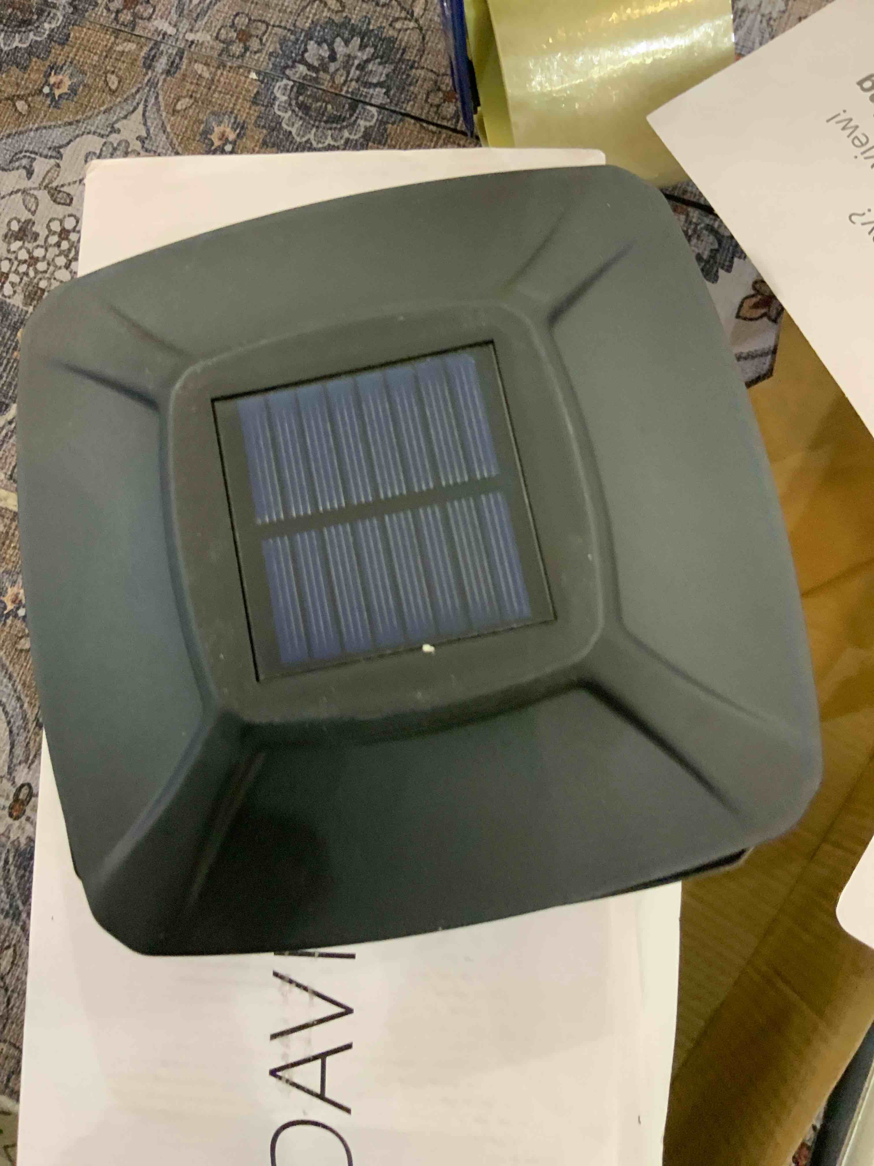 Davinci Lighting Flexfit (2 Pack) and Renaissance (4 Pack) Solar Post Cap Lights - Slate Black