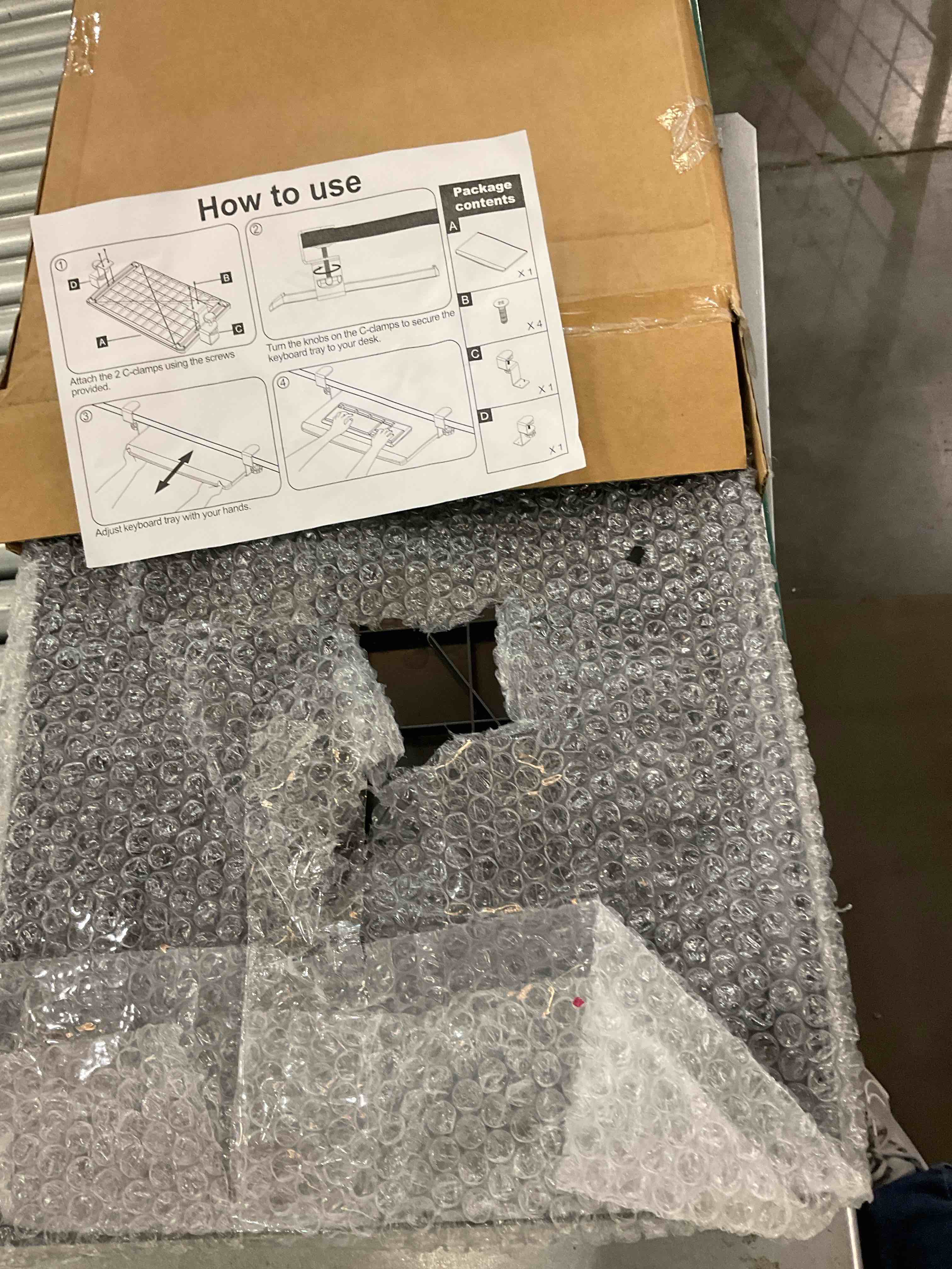 keyboad pull out board