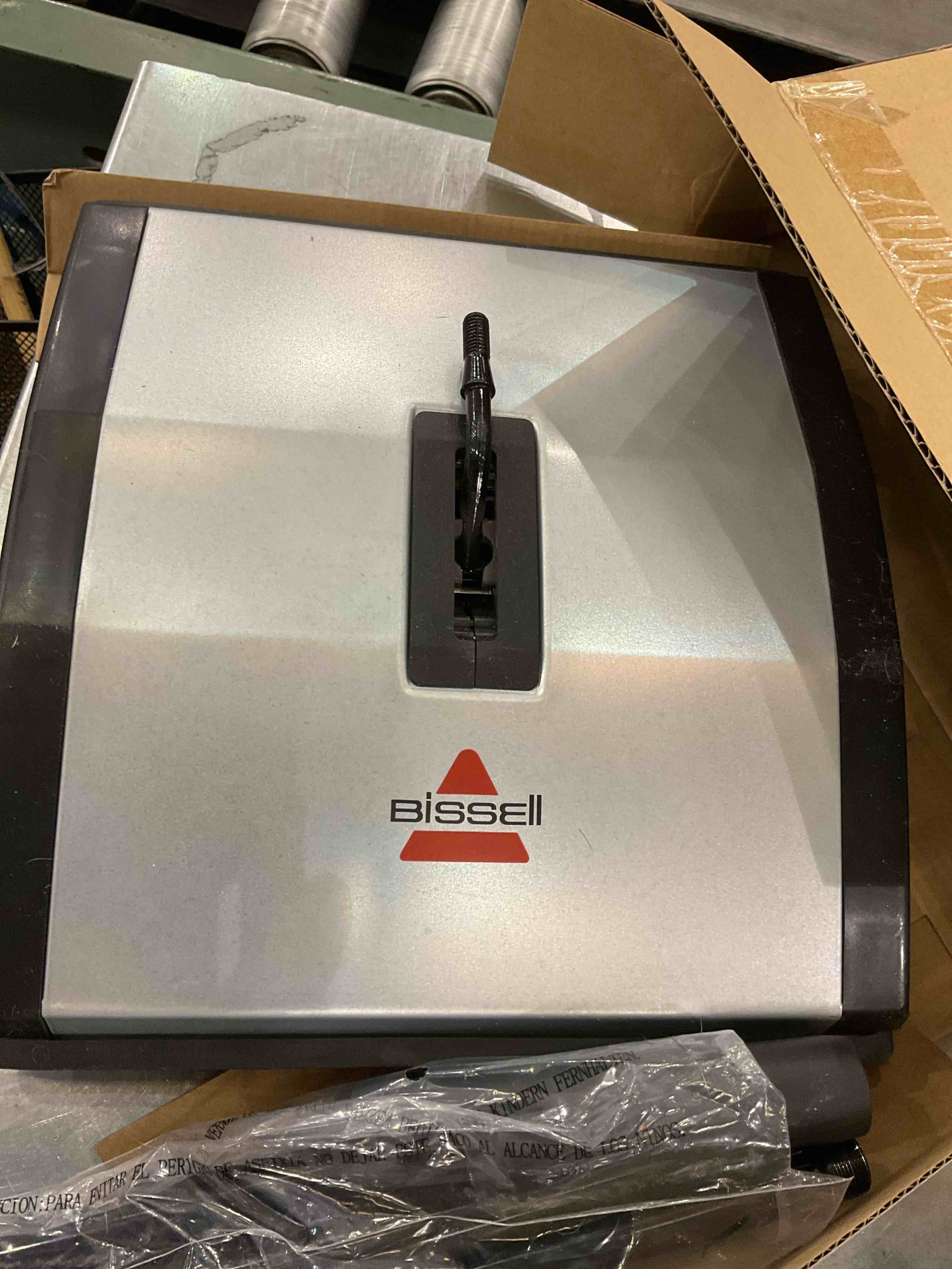 Bissell Natural Sweep Carpet and Floor Sweeper with Dual Rotating System and 2 Corner Edge Brushes, 92N0A, Silver