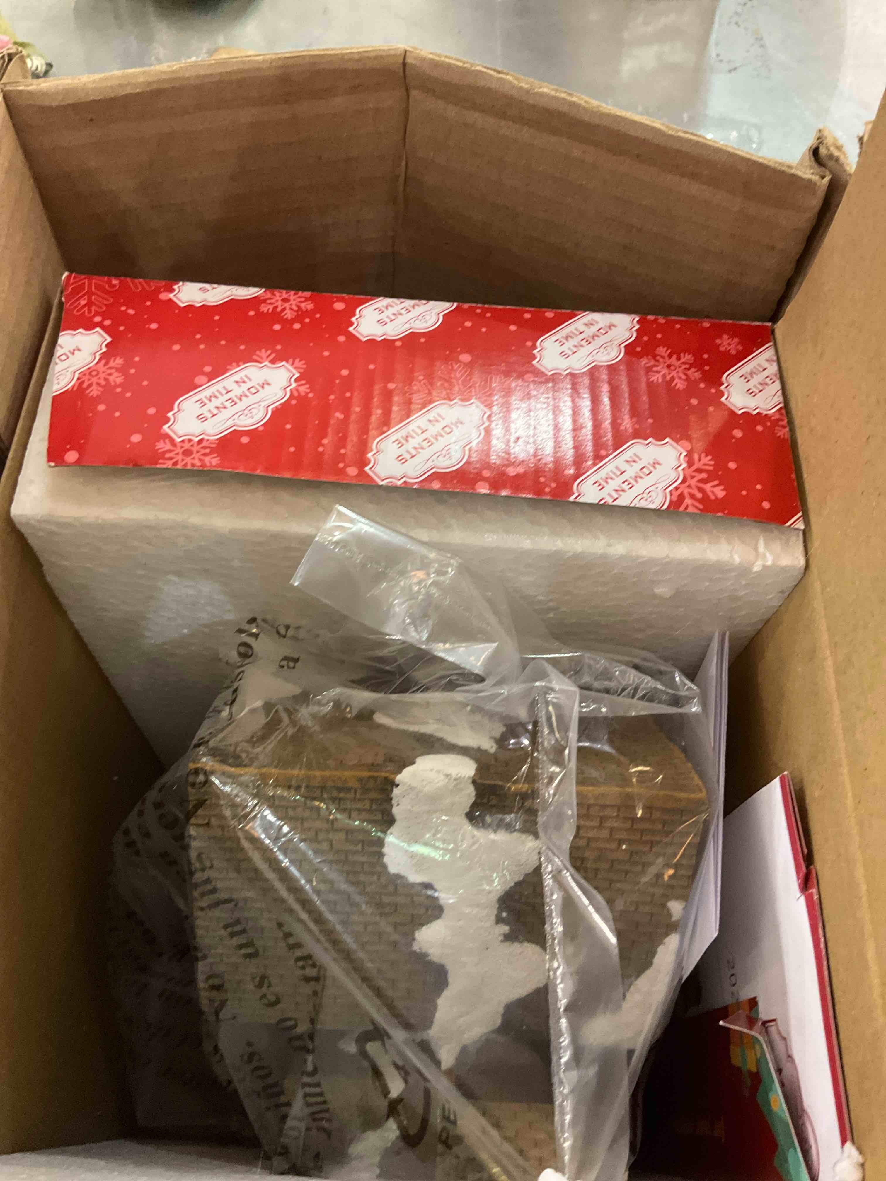 Moments in Time Christmas Village Building, Bed and Breakfast with LED Lights - Battery Operated (not Included) (8.5" H x 8.3" W x 5.5" D)