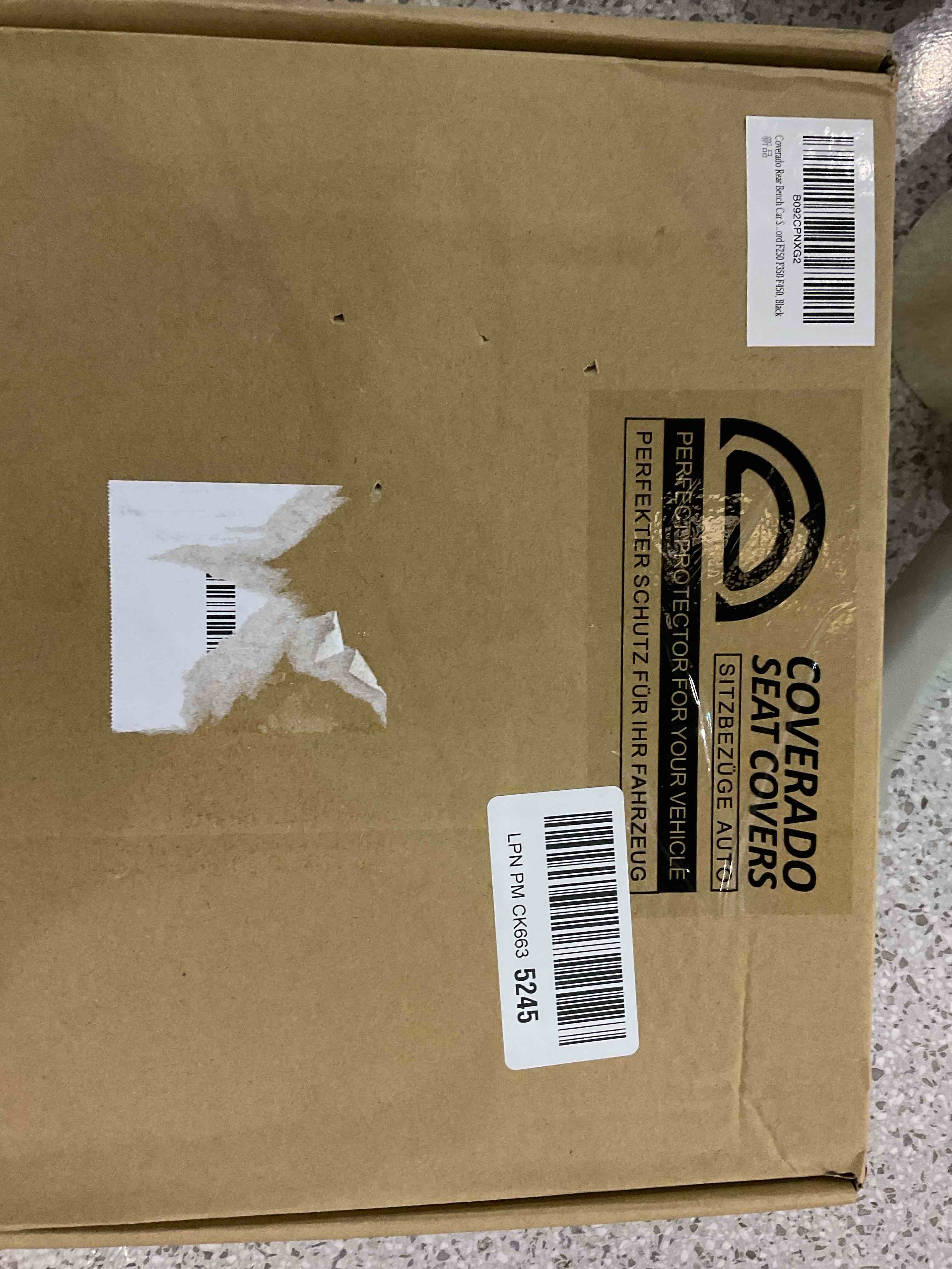 Coverado Rear Bench Car Seat Cover, Waterproof Oxford Back Seat Cover for Cars Back Seat Protector for Kids & Dogs Compatible with 2015-2023 Ford F150 F250 F350 F450