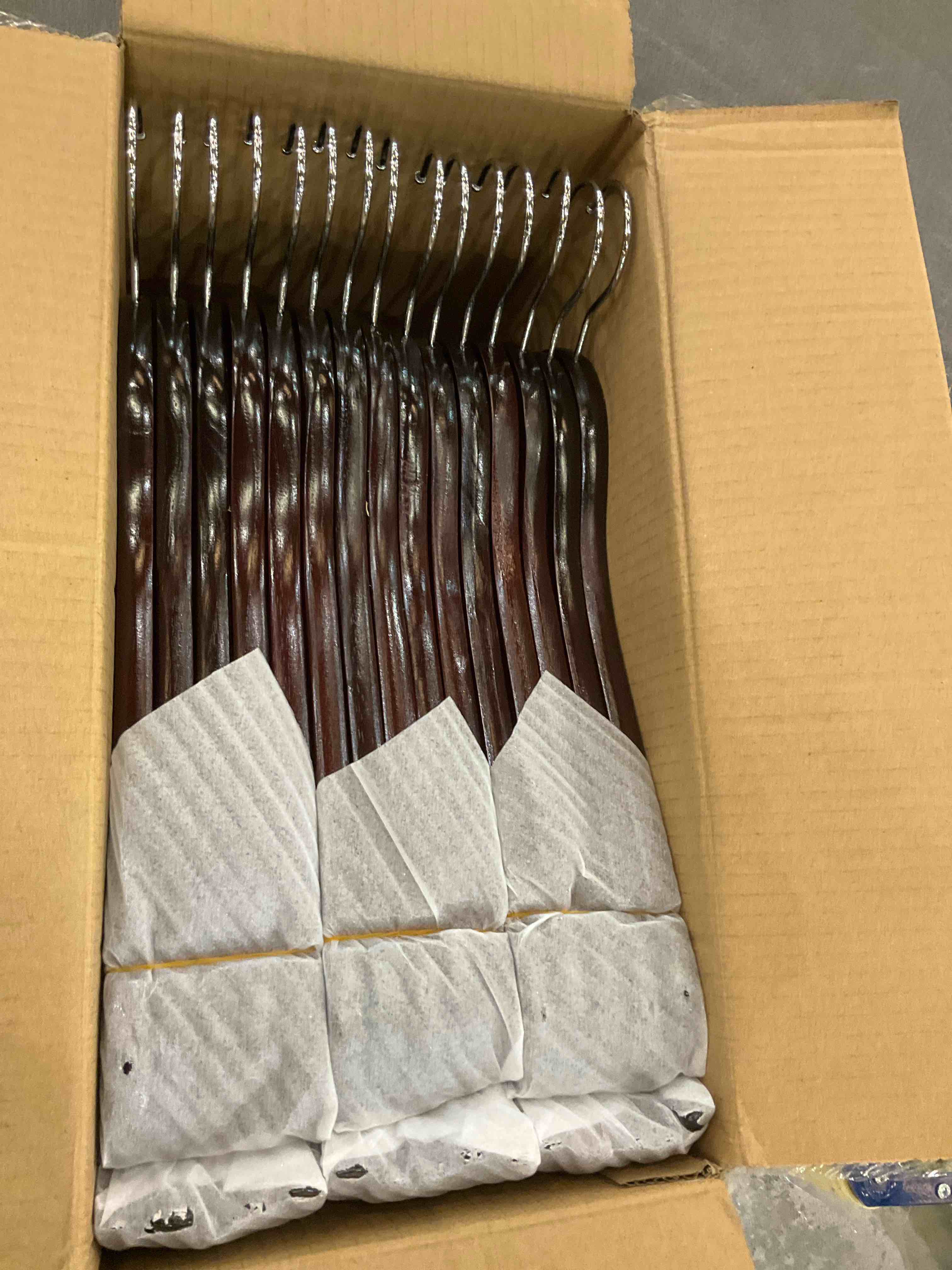 Utopia Home Premium Wooden Hangers 30 Pack - Durable & Slim Coat Hanger - Suit Hangers with 360-Degree Rotatable Hook - Wood Hangers with Shoulder Grooves (Cherry Color)