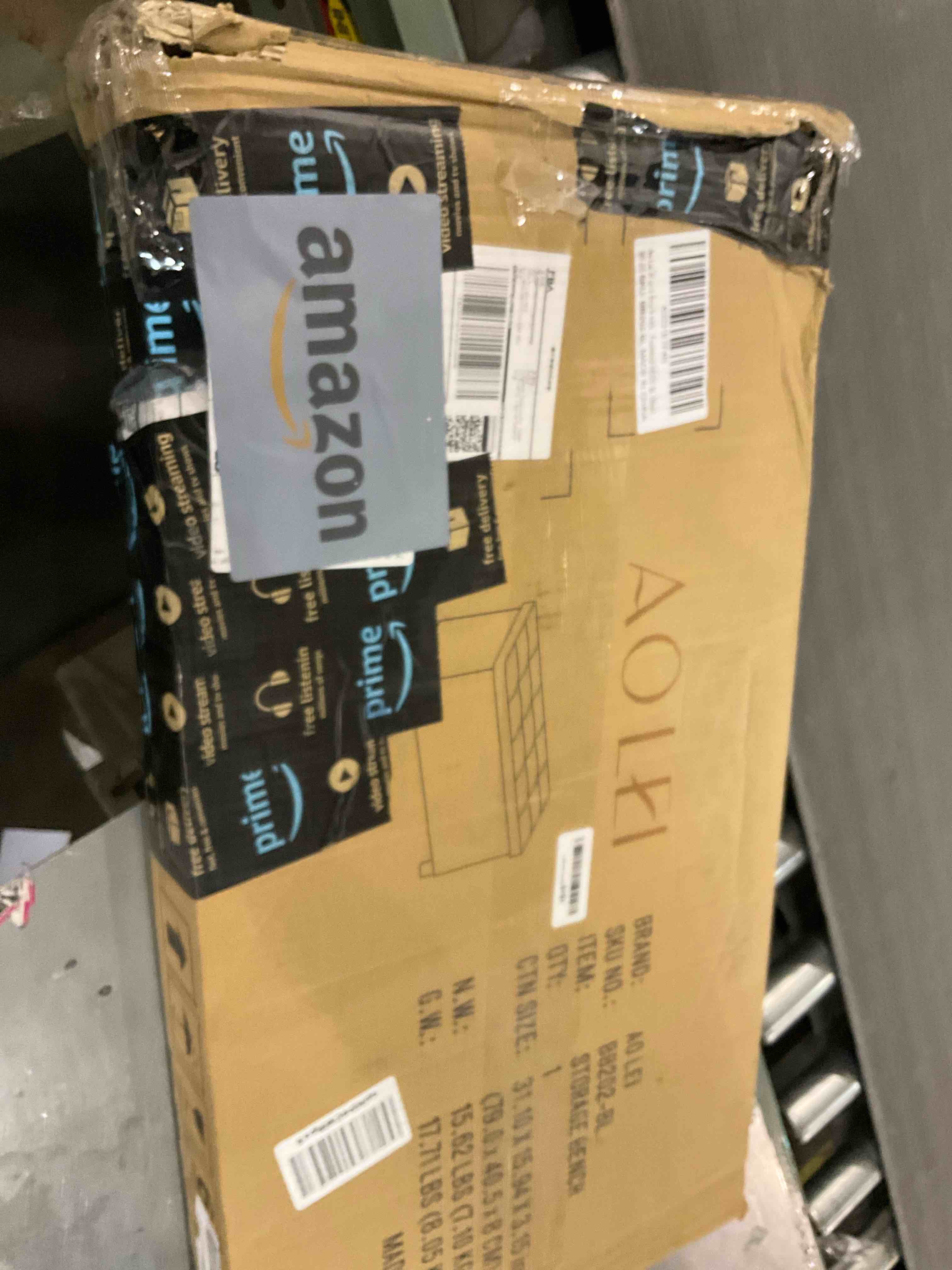 VASAGLE Storage Bench with Cushion, Shoe Bench with Padded Seat, 3 Compartments, Hidden Storage, Shelves, Living Room Lounge Hallway Bedroom, Load Capacity 330 lb, Rustic Brown and Black ULHS30BX