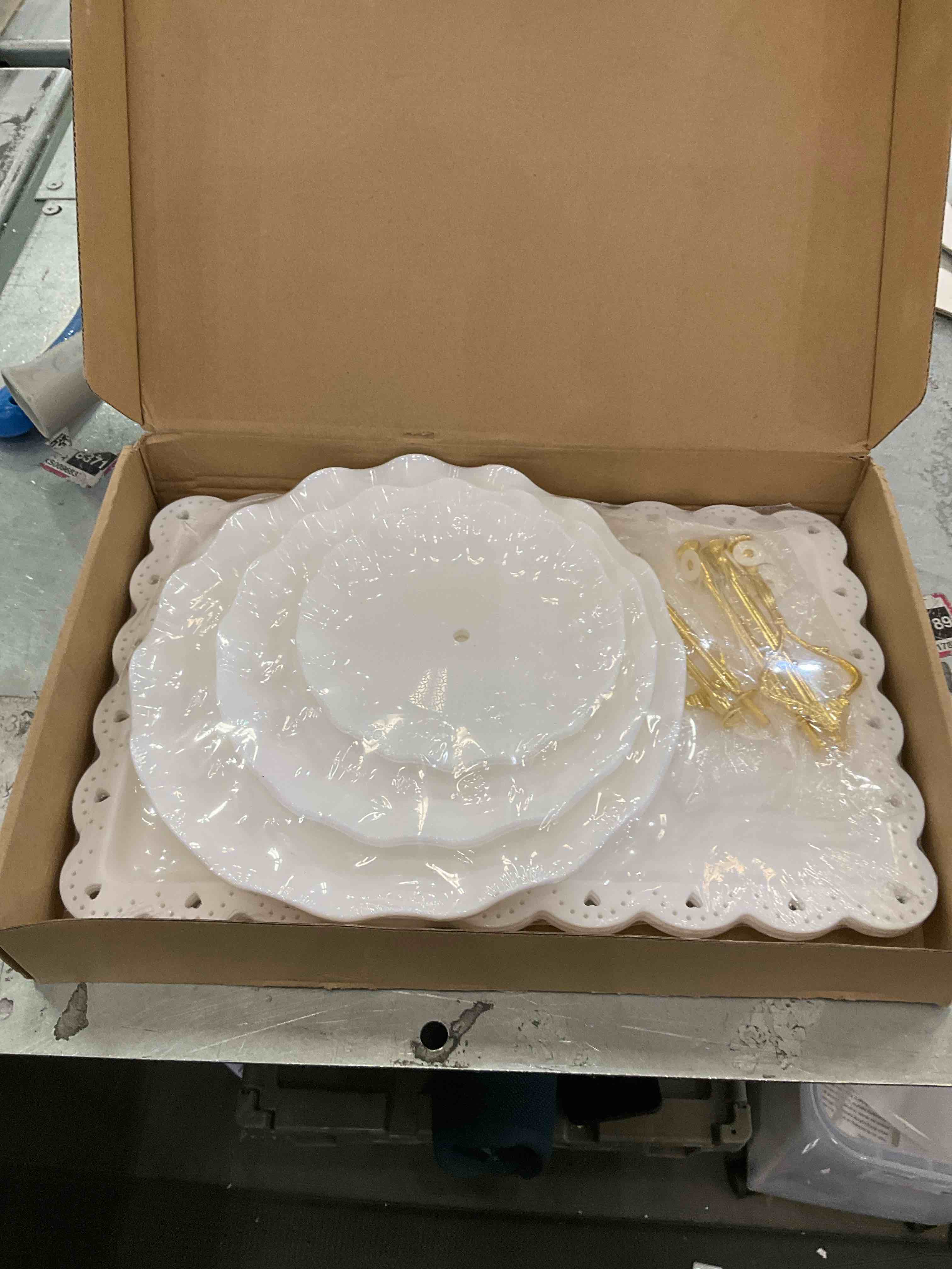 Coitak 5 Pieces Cupcake Stand Set, 2 Pieces 3 Tier Cupcake Stands with 3 Pieces Appetizer Trays, Dessert Tower Tray for Tea Party, Baby Shower and Wedding