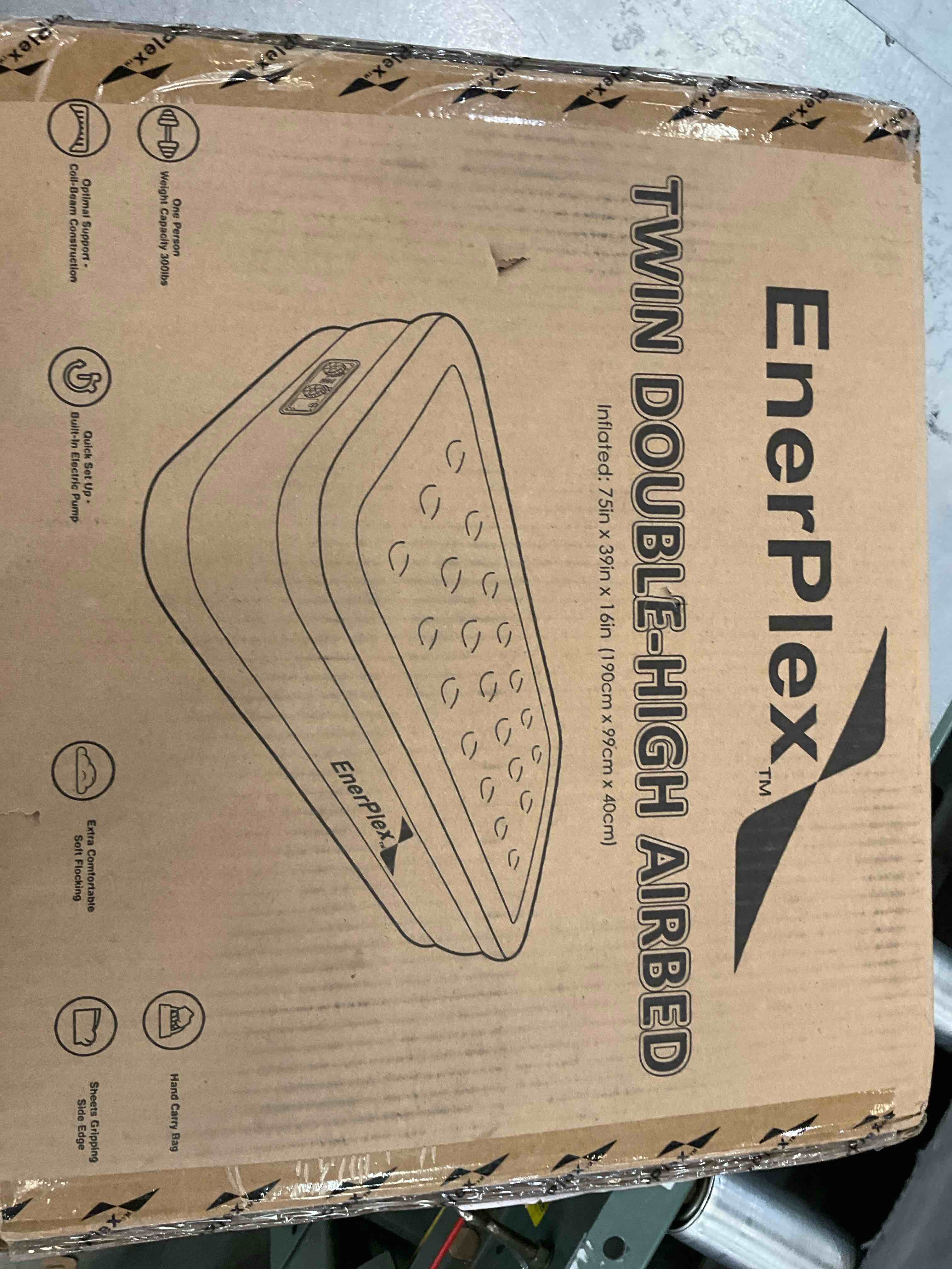 enerlex twin double high air bed