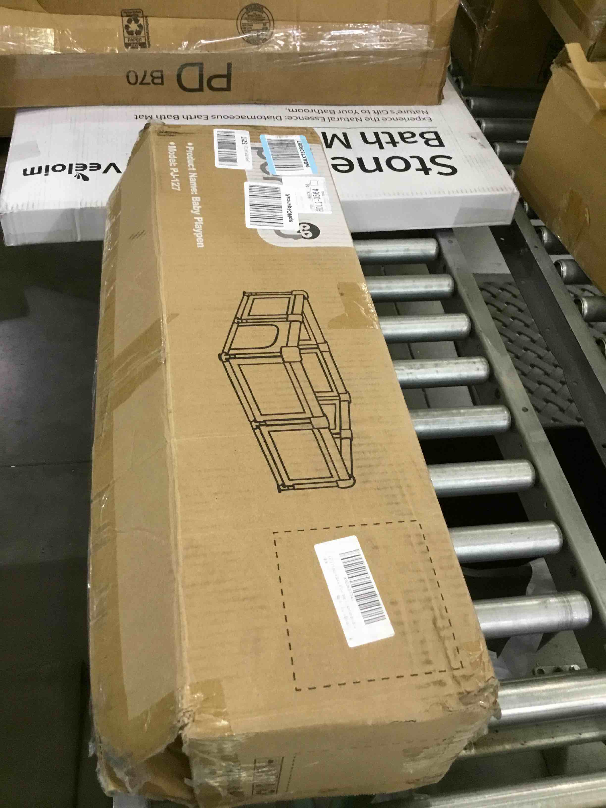 Baby Playpen for Babies and Toddlers, 50 x 50 inch Baby Play Yards, Kids Play Pen for Indoor & Outdoor, Large Baby Playpen, Portable Toddler Play Yard with Carrying Bag, Anti-Slip Base, Li'l Pengyu