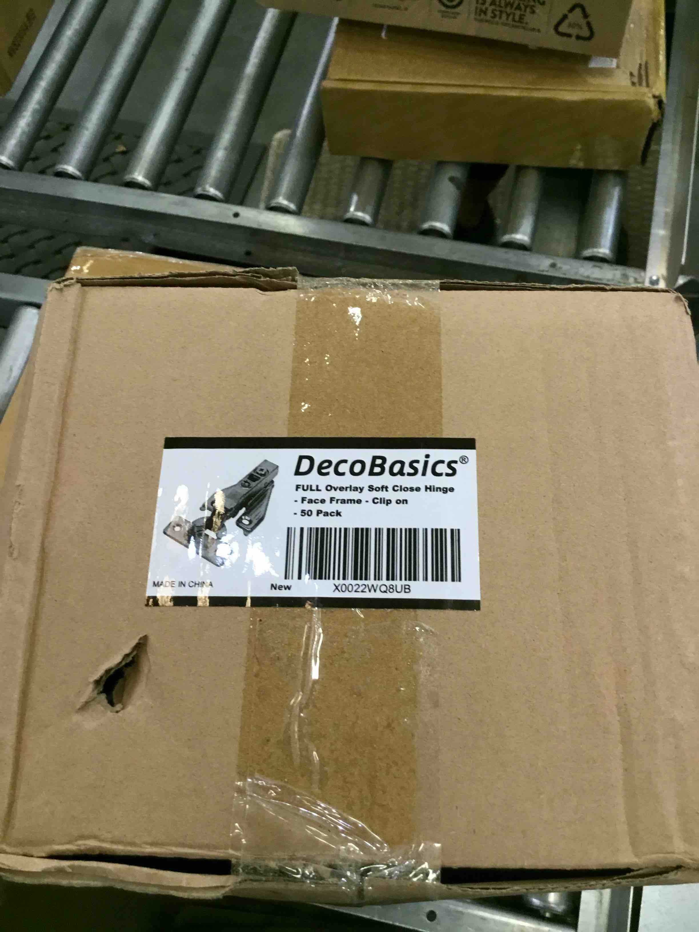 DecoBasics (50 PCS) Full Overlay Soft Close Cabinet Hinges for Kitchen Cabinets - 105° Face Frame Concealed Cabinet Door Hinge -3 Way Adjustability -Clip on Plate & Matching Screw 4 Easy Installation