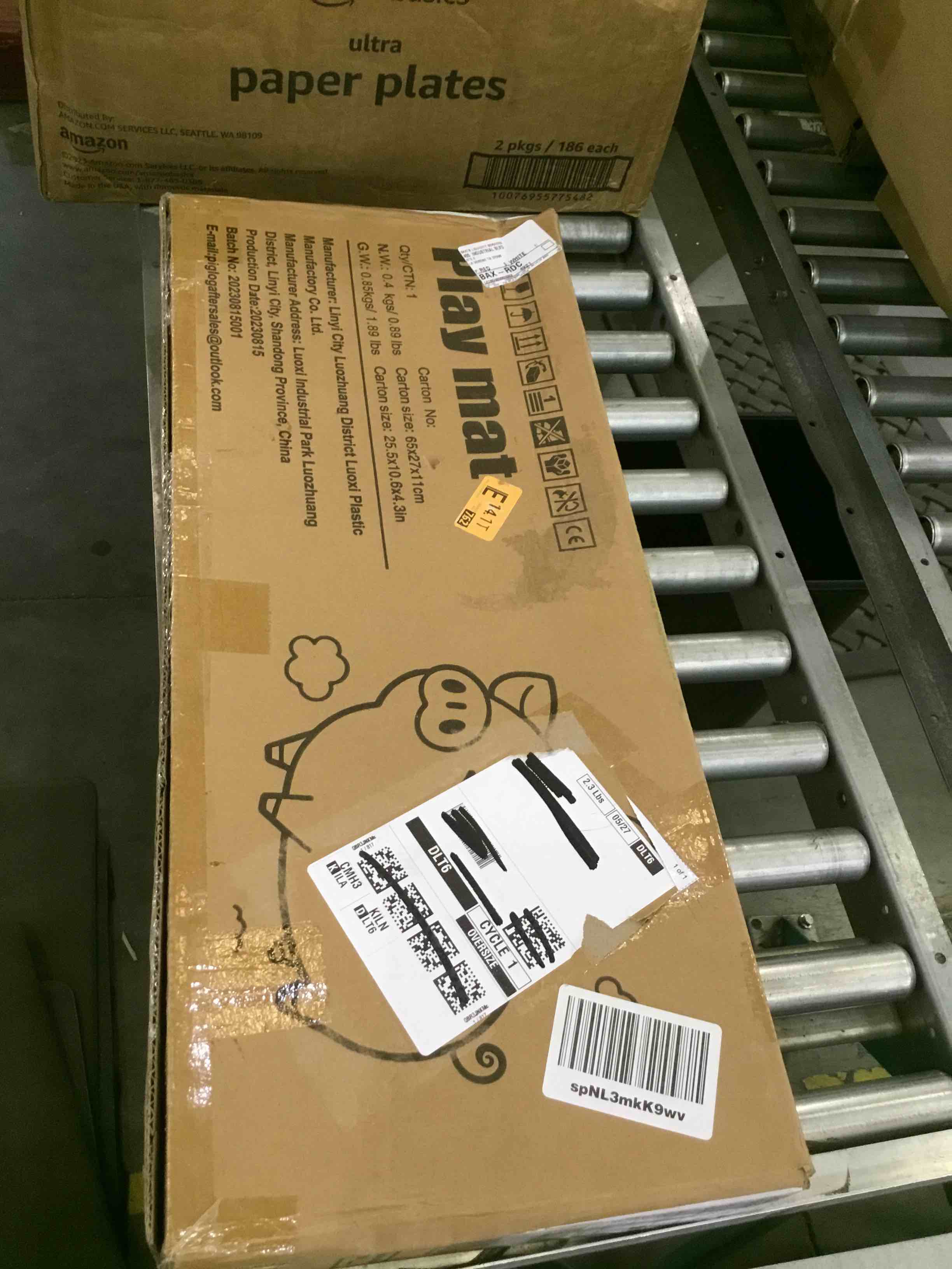 Foldable Baby Play Mat, PIGLOG Waterproof Playmats for Babies and Toddlers Kids, Safe Foam Playmat for Tummy Time, 50x50 Playpen Mat, Reversible Portable Baby Floor Mat for Infant, Toddler, Circle