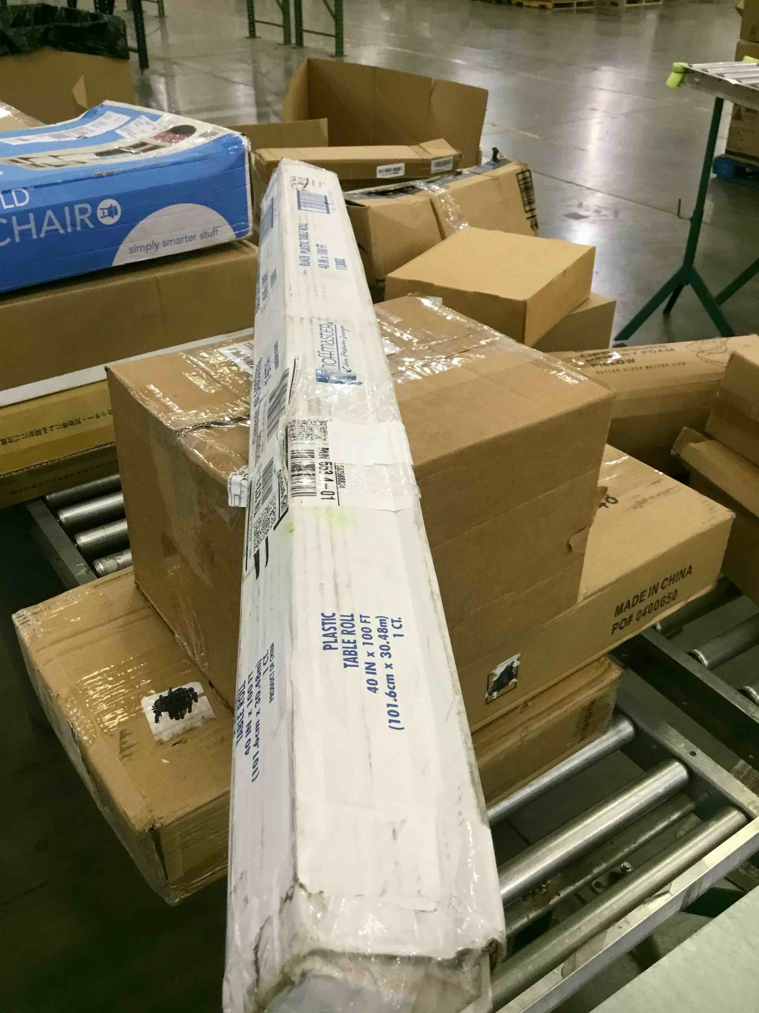 Hoffmaster 113003 Plastic Tablecover Roll, 100' Length x 40" Width, Black