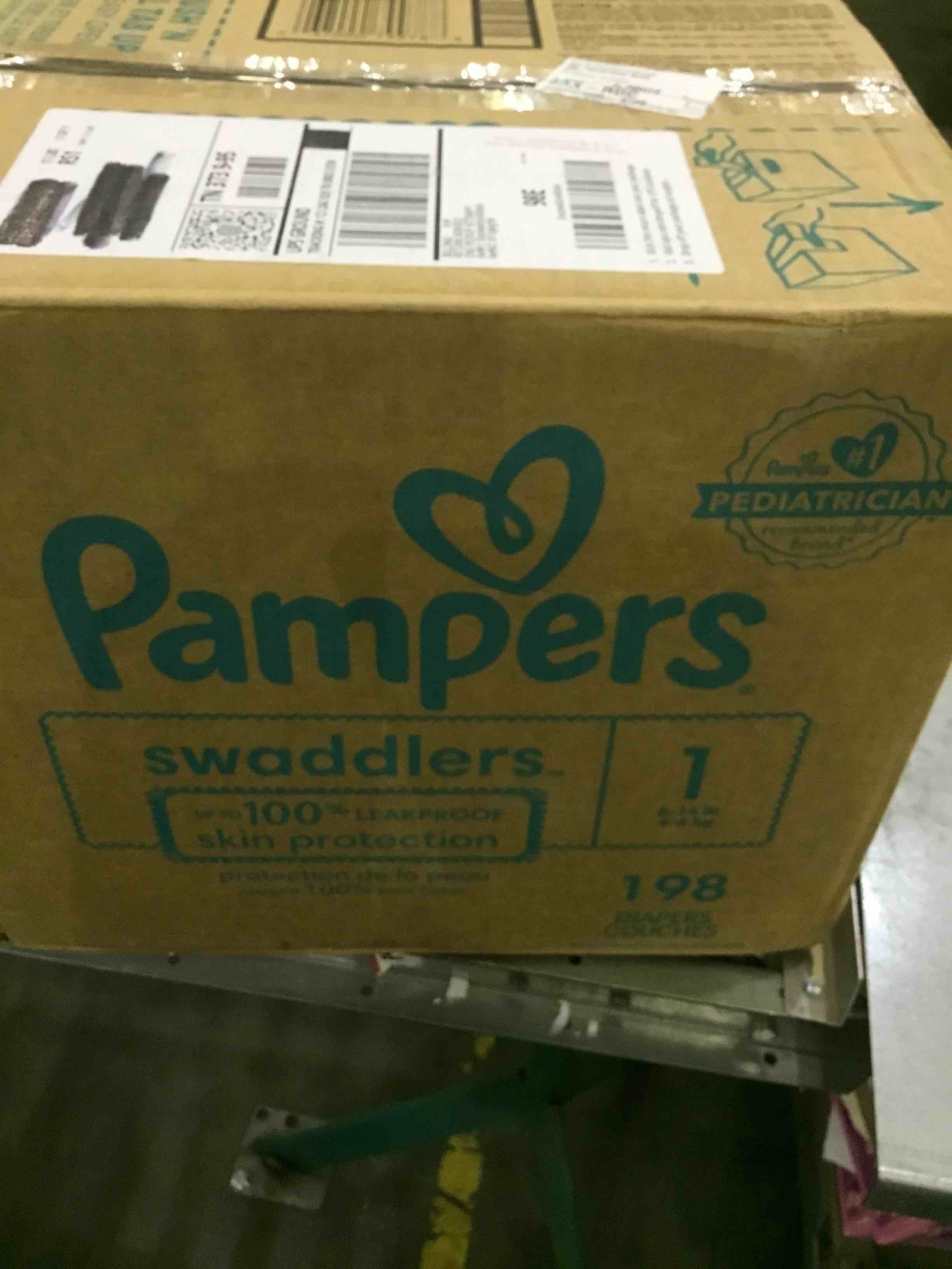 Pampers Swaddlers Diapers Size 1, 198 count - Disposable Diapers