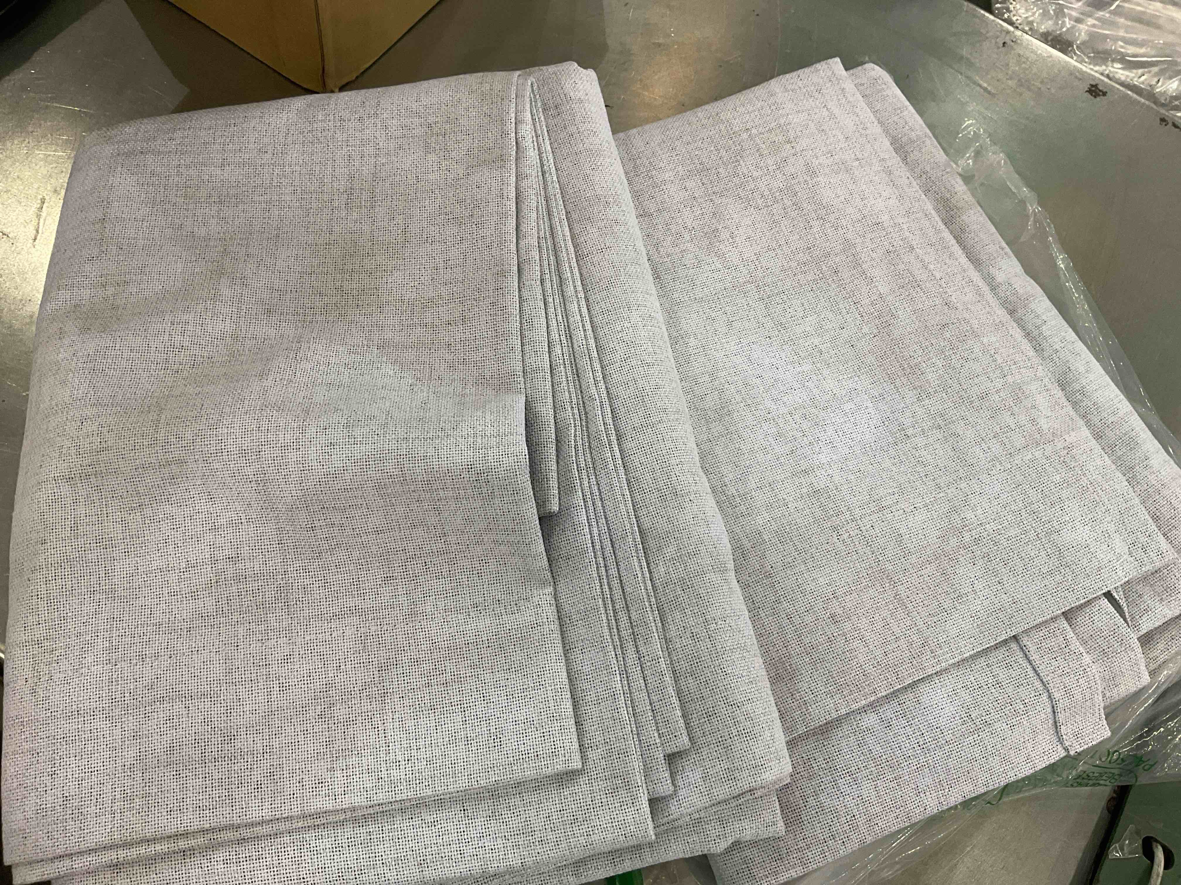  Curtains Natural Blended Curtain Panels Bundle 100% Blackout Curtains for Bedroom 2 Panel Sets light grey 