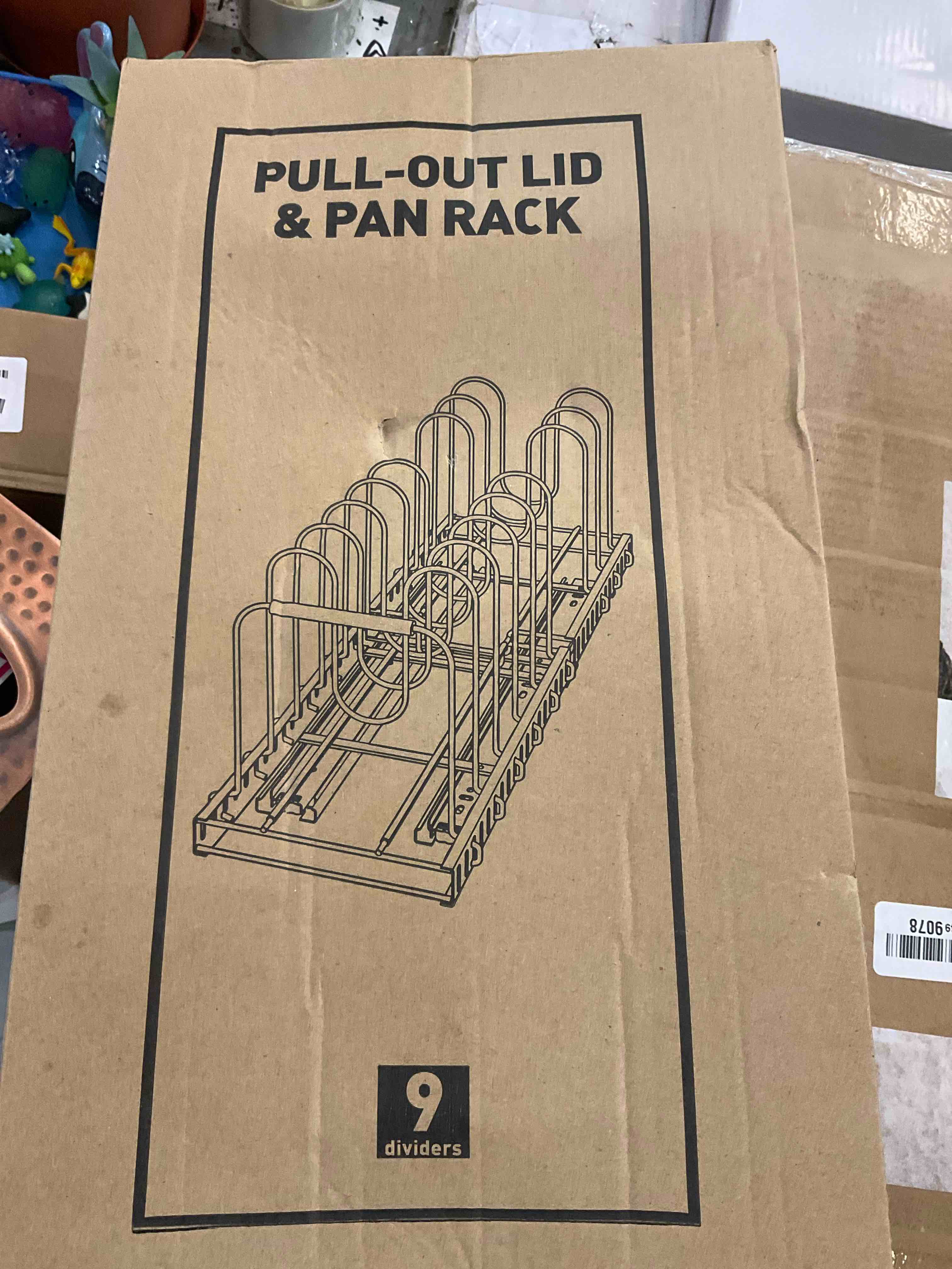 pull-out lid pan rack