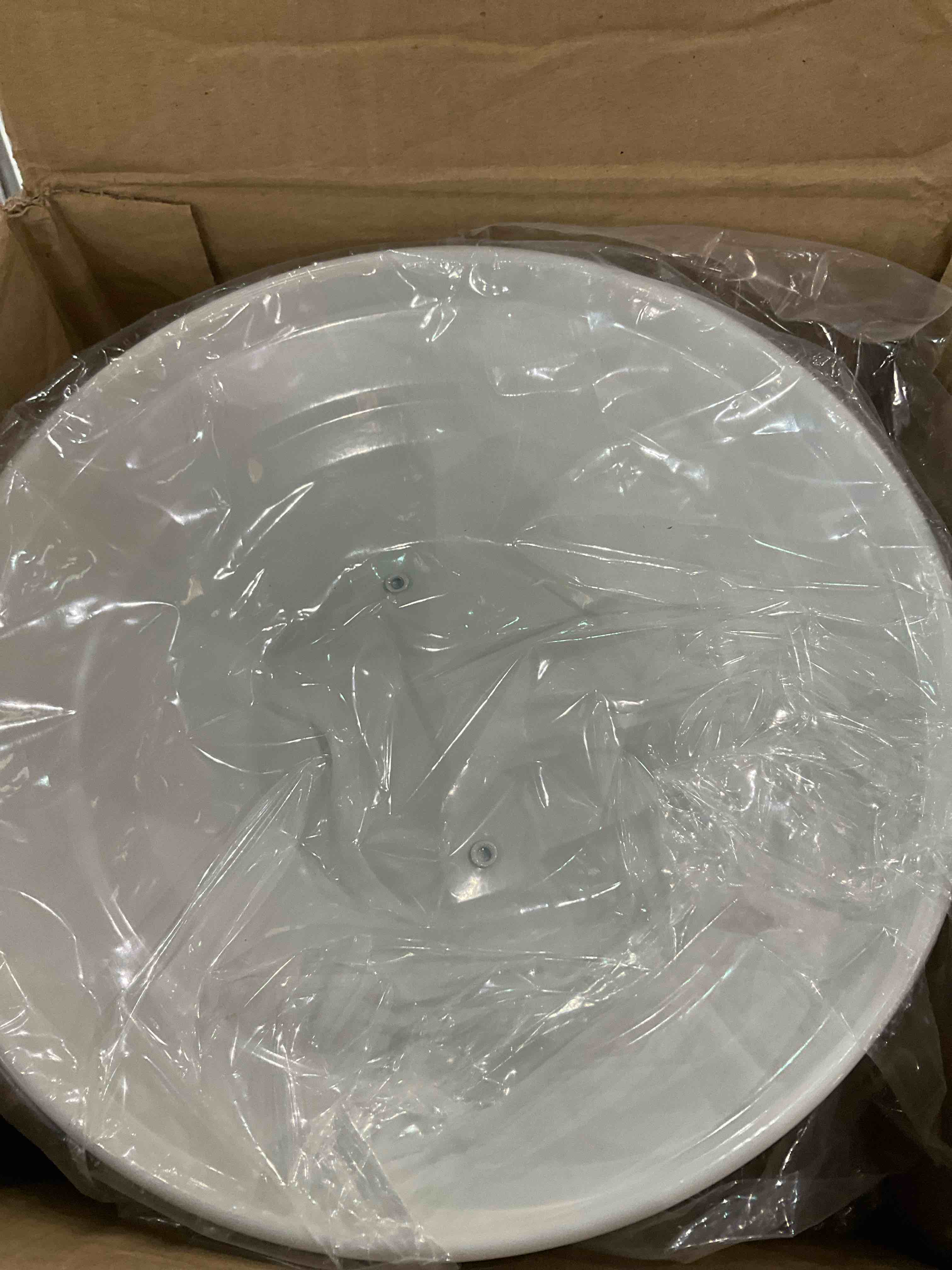 G.a HOMEFAVOR Set of 2 Antique Cream Vintage Potato Onion Kitchen Storage Canisters Jars Pots Containers 2 Pack Set, Potatoe, Onion Bin Caddy, With Aerating Tin Storage Holes & Metal Lid White-2 Pieces