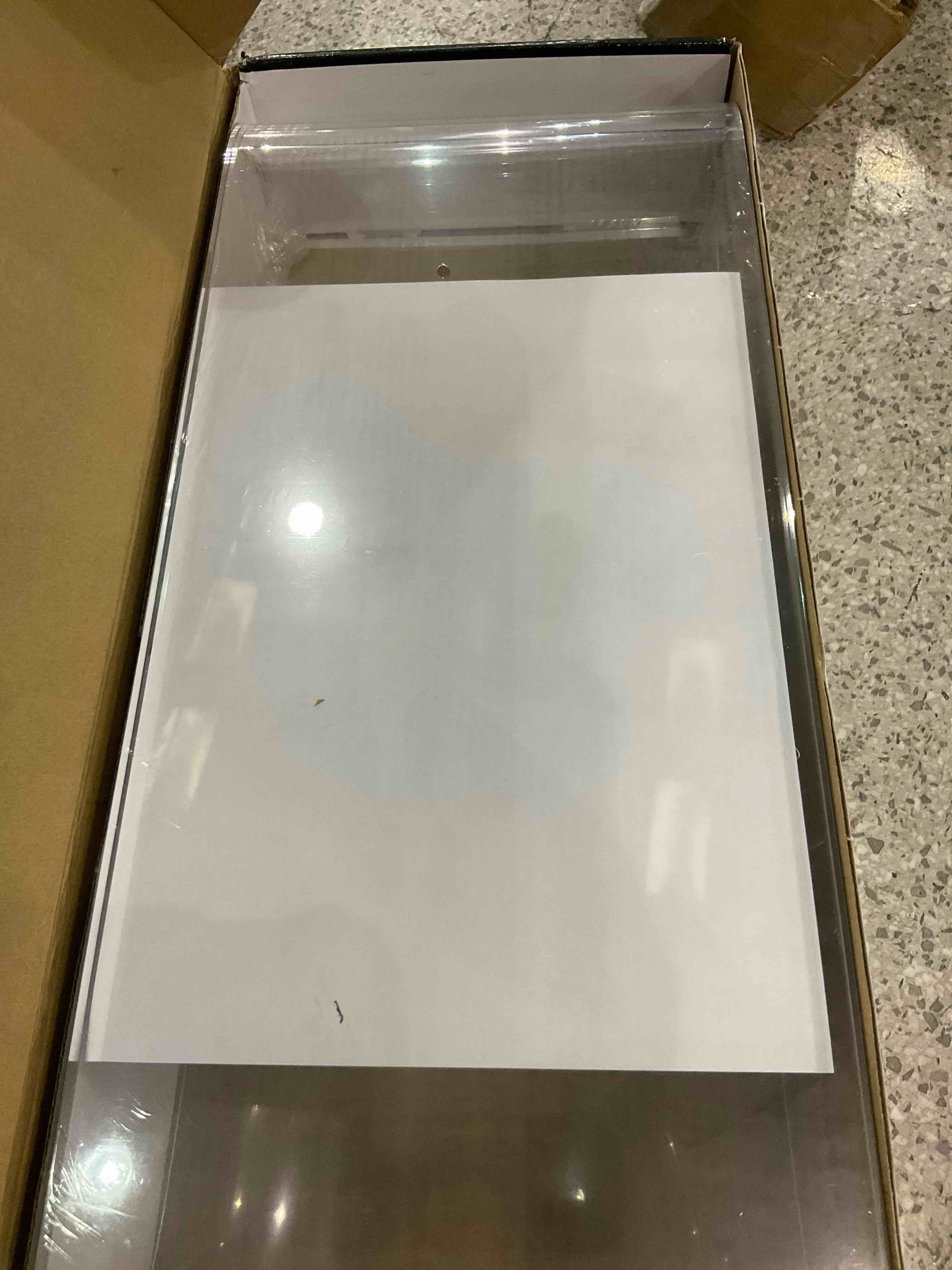 AboveTEK Acrylic Monitor Stand, Premium Large Monitor Riser 20 inch, Crystal Clear Acrylic Computer Stand Laptop Desk Stand for Home Office Printer TV Screen Keyboard Storage